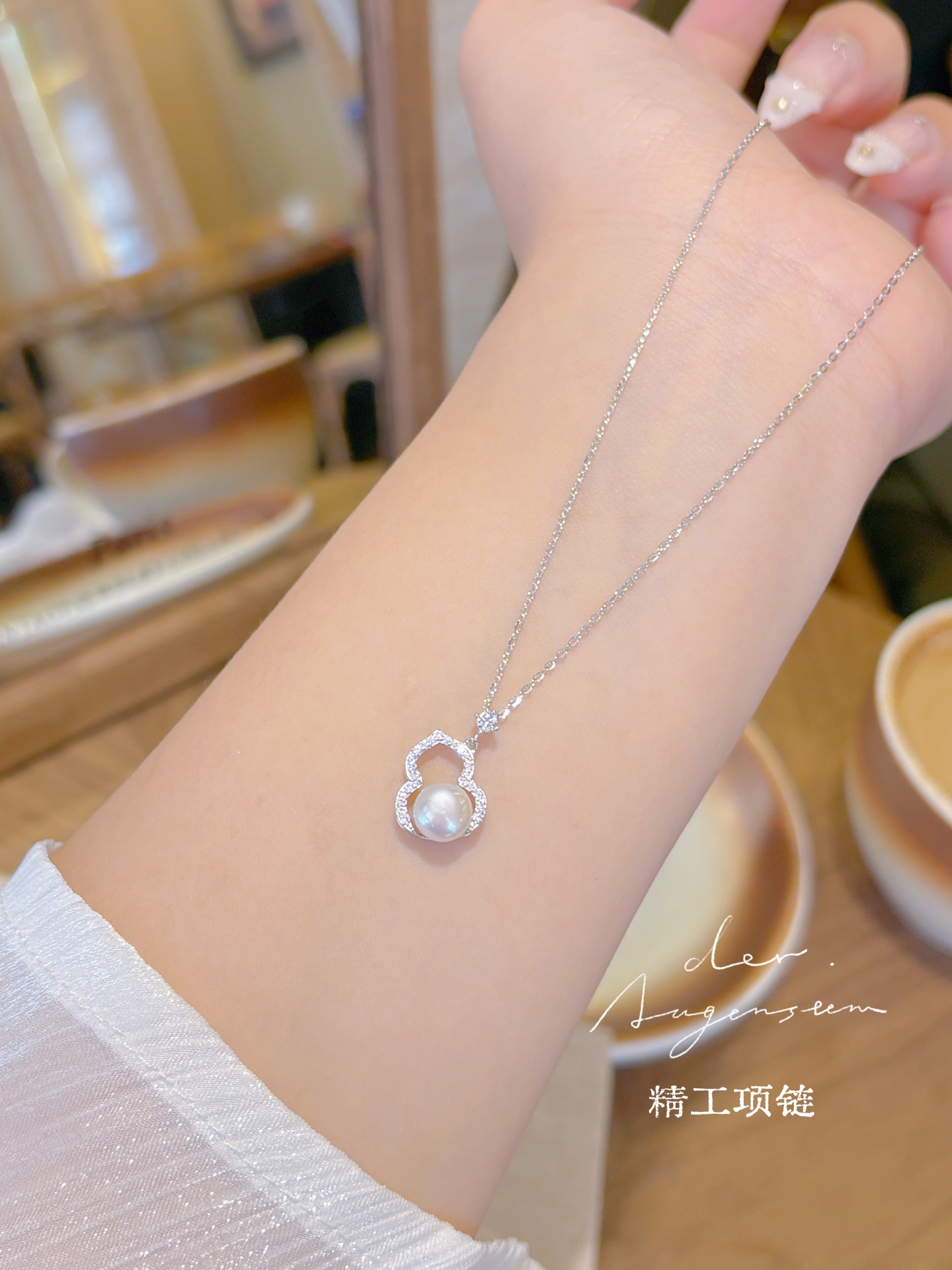 韓国風低アレルギー銀ネックレスシルバー 父の日