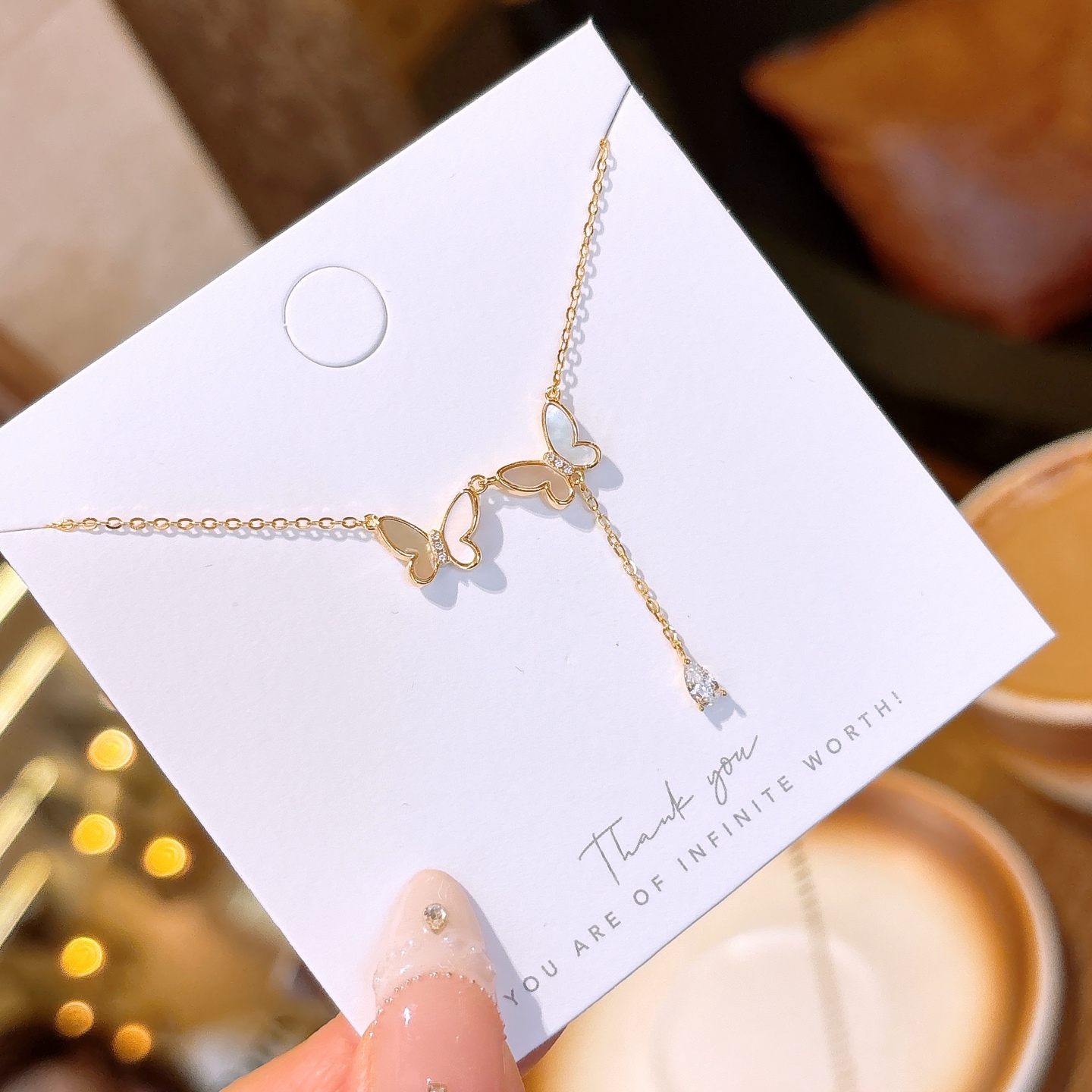 高級感ニッケル無添加銀ネックレスゴールド バレンタインデー