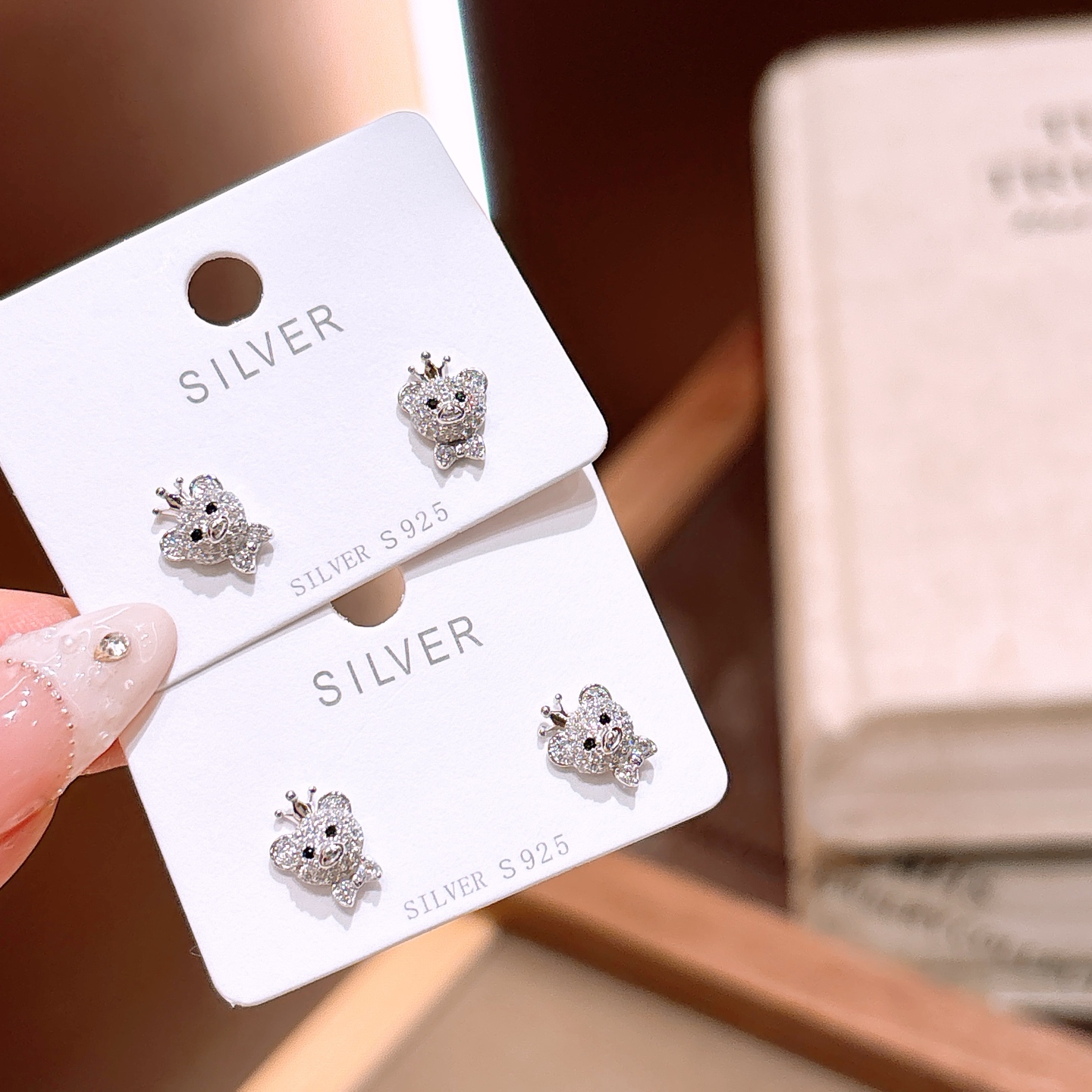 ガーリー純銀イヤリングゴールド 自分へのご褒美