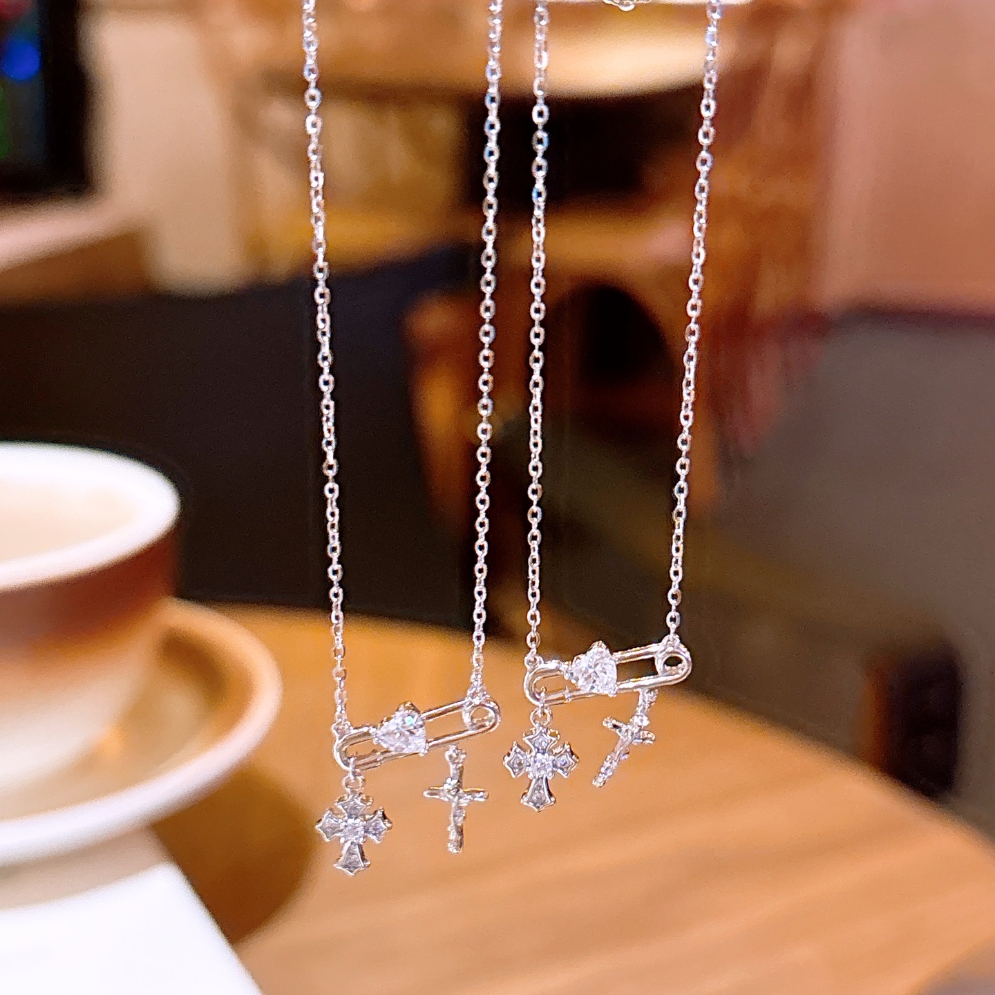 遊び心925シルバーネックレスゴールド 親友へのプレゼント