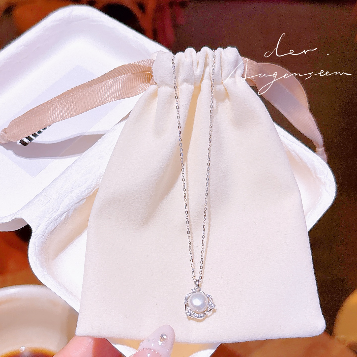 Nickel Free Silver Necklace Ins Style Confession Gold