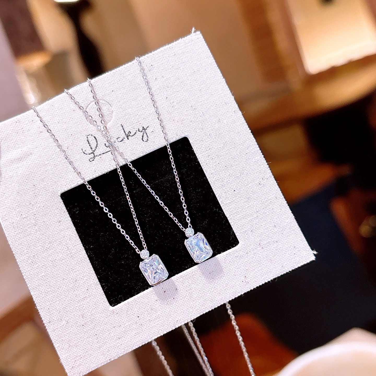 High Polish Silver Necklace Chic Mother's Birthday Silver