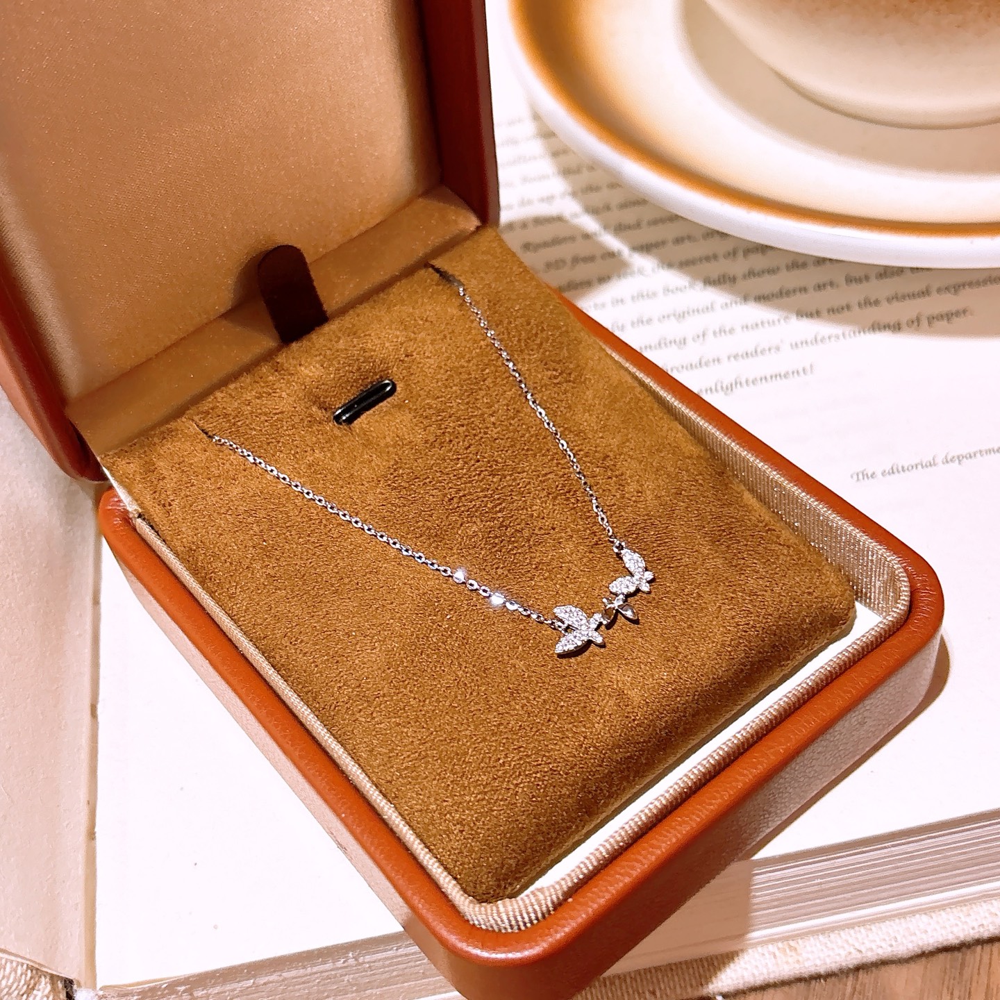 Solid Silver Necklace Korean Style Wedding Gold