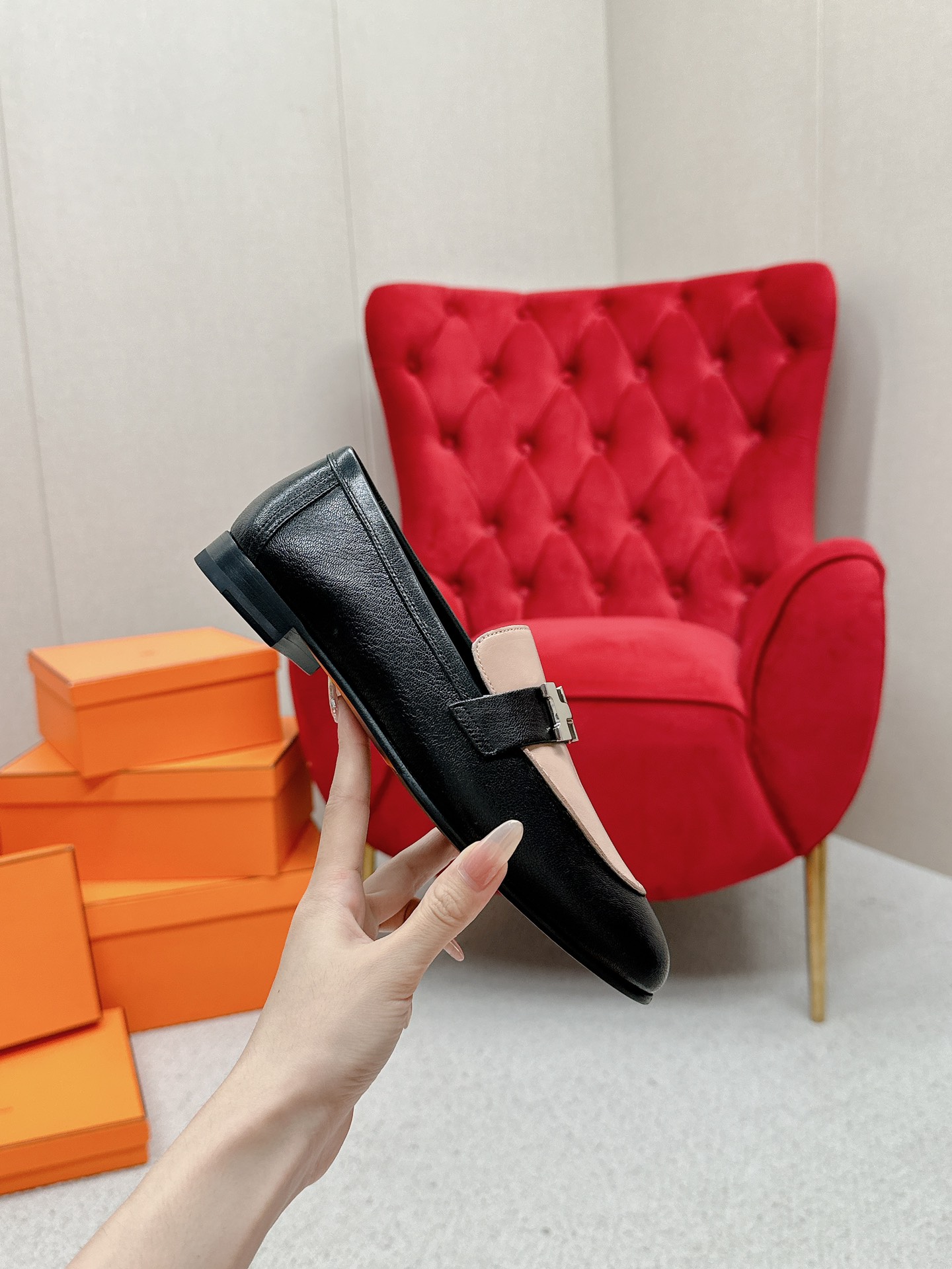 HERMES Royal Loafers, Handmade Leather, Iconic H Buckle, Comfortable & Stylish 6 a1721892195403 0626