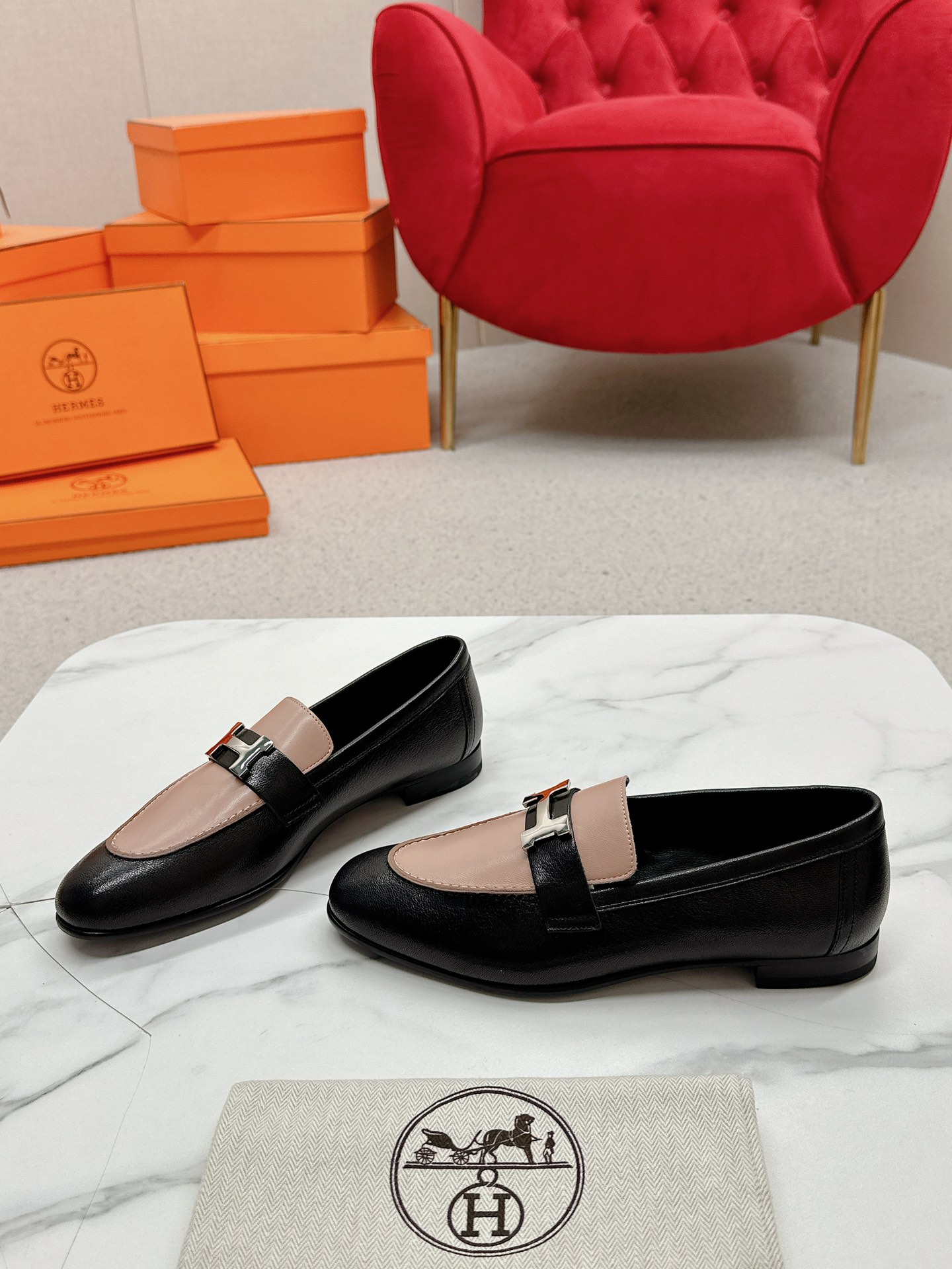 HERMES Royal Loafers, Handmade Leather, Iconic H Buckle, Comfortable & Stylish 7 a1721892195406 6732