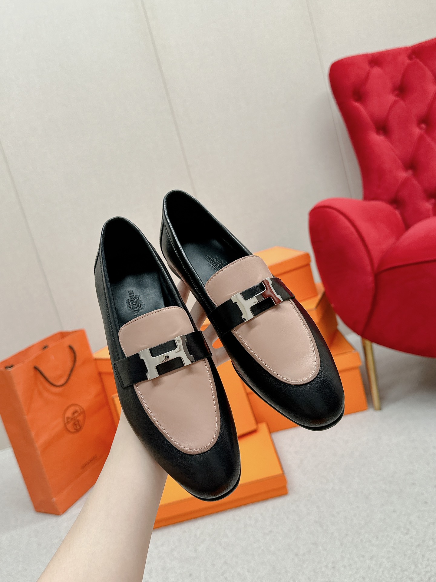 HERMES Royal Loafers, Handmade Leather, Iconic H Buckle, Comfortable & Stylish 2 a1721892195409 4237