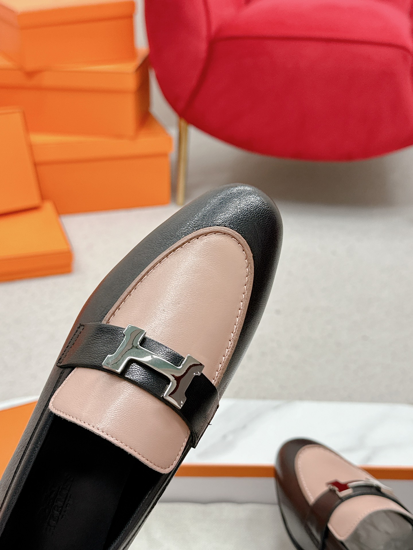 HERMES Royal Loafers, Handmade Leather, Iconic H Buckle, Comfortable & Stylish 8 a1721892208784 3650