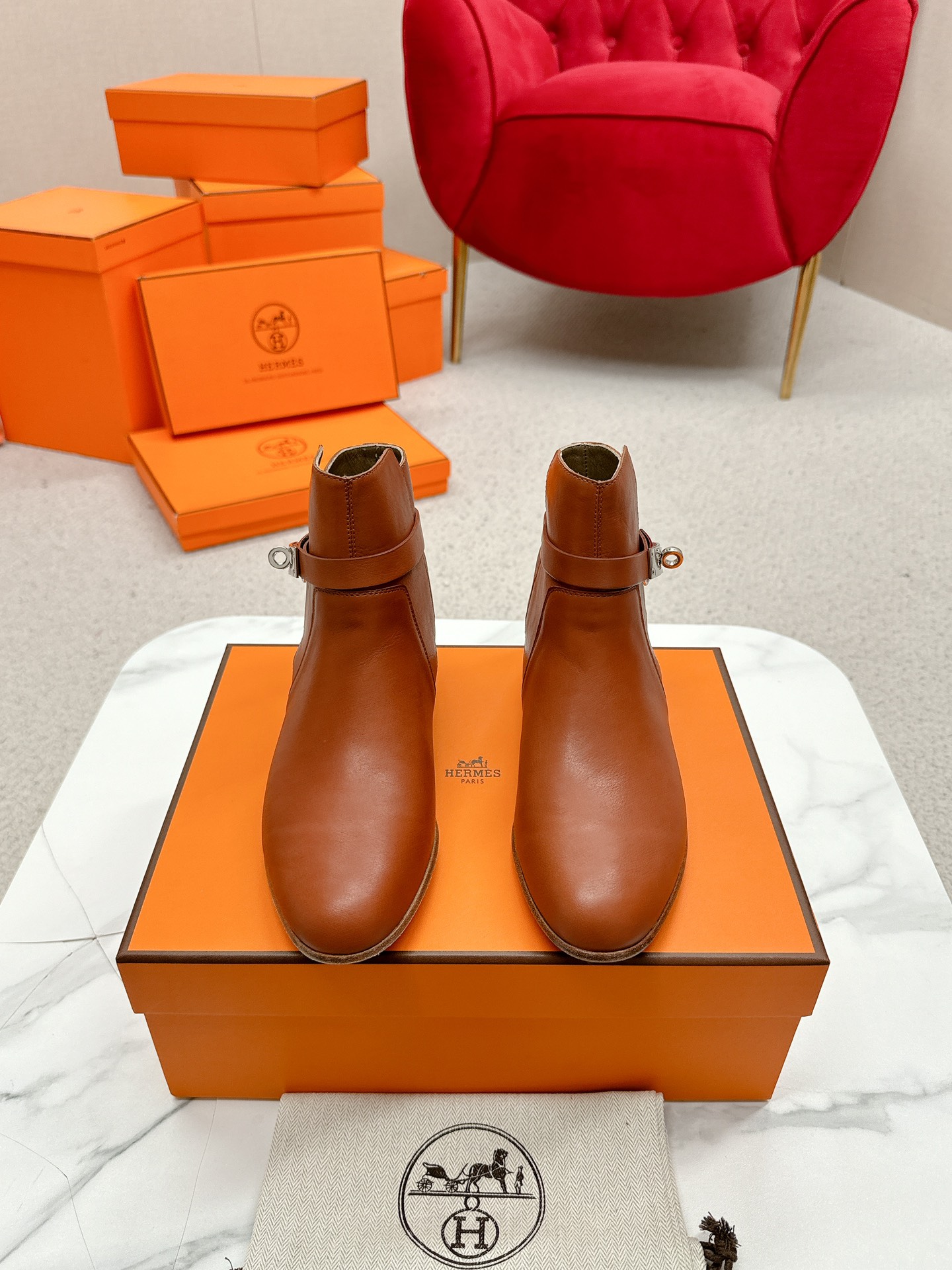 Hermes Kelly Short Boots Supplier in China
 Calfskin Cowhide Fashion