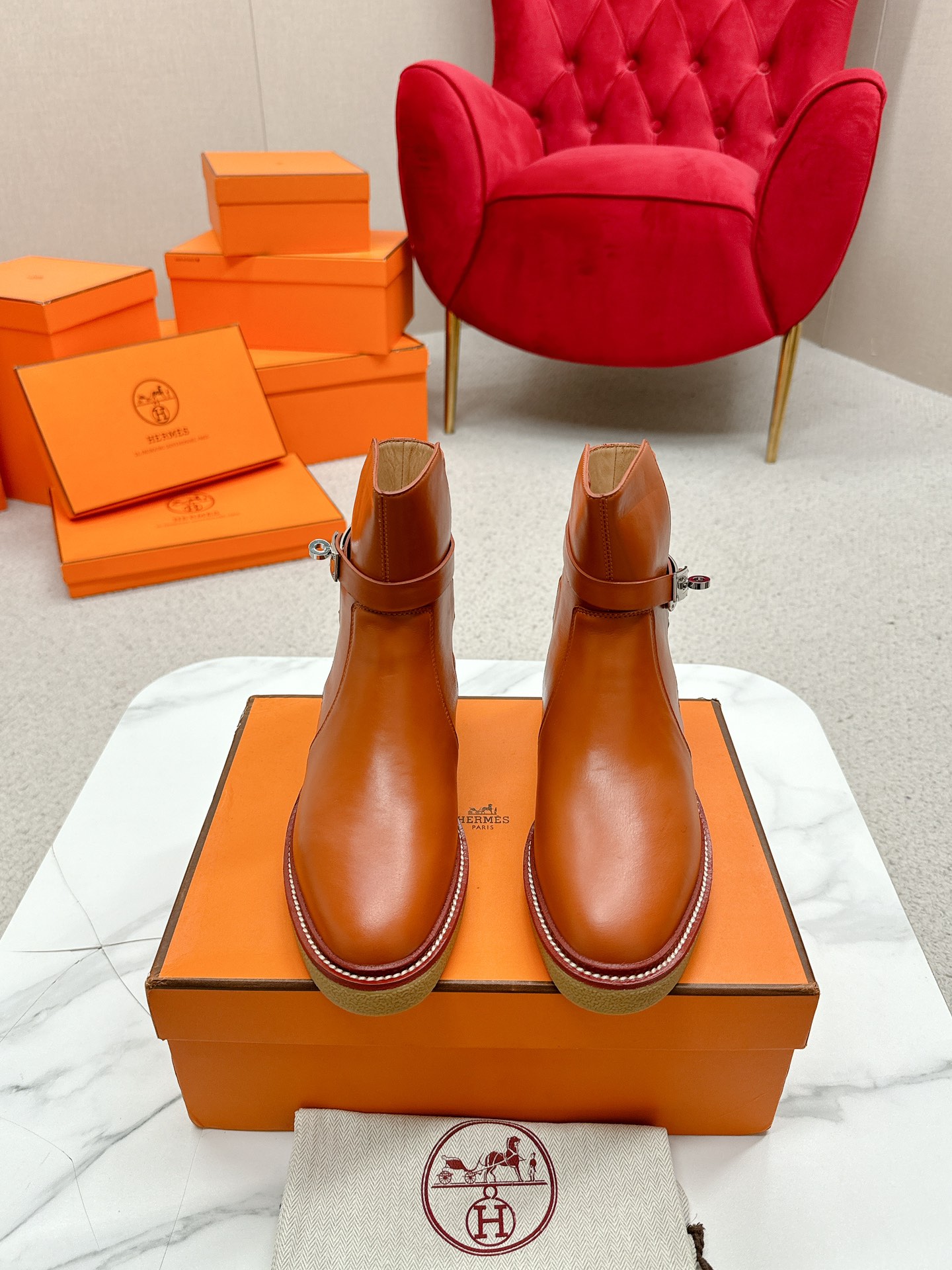 Replica 1:1 High Quality
 Hermes Boots Cowhide Genuine Leather Rubber Fall/Winter Collection