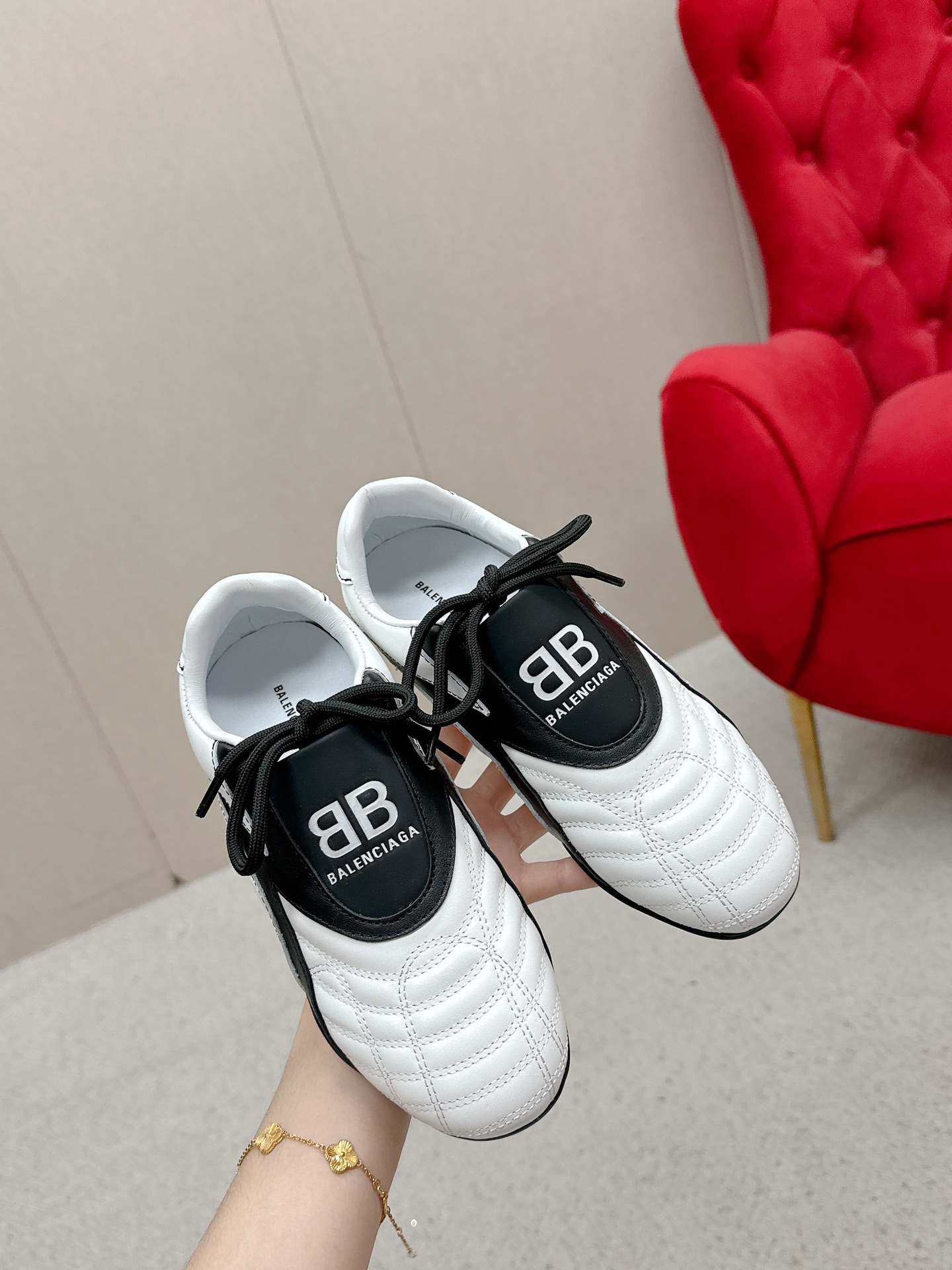 Balenciaga Quilted Double B Sneakers