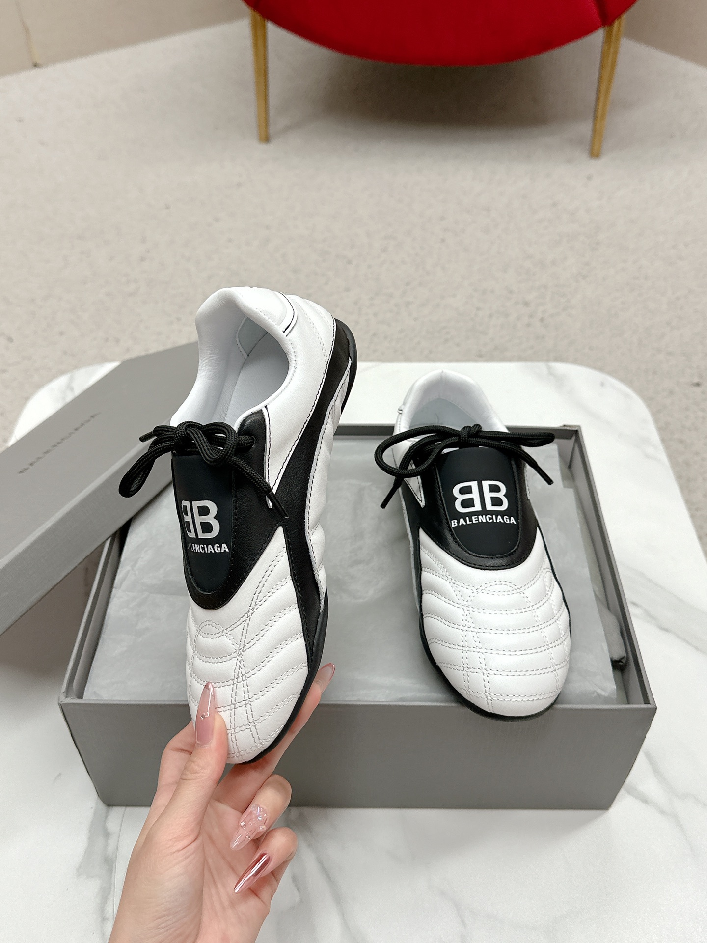 Balenciaga Quilted Double B Sneakers