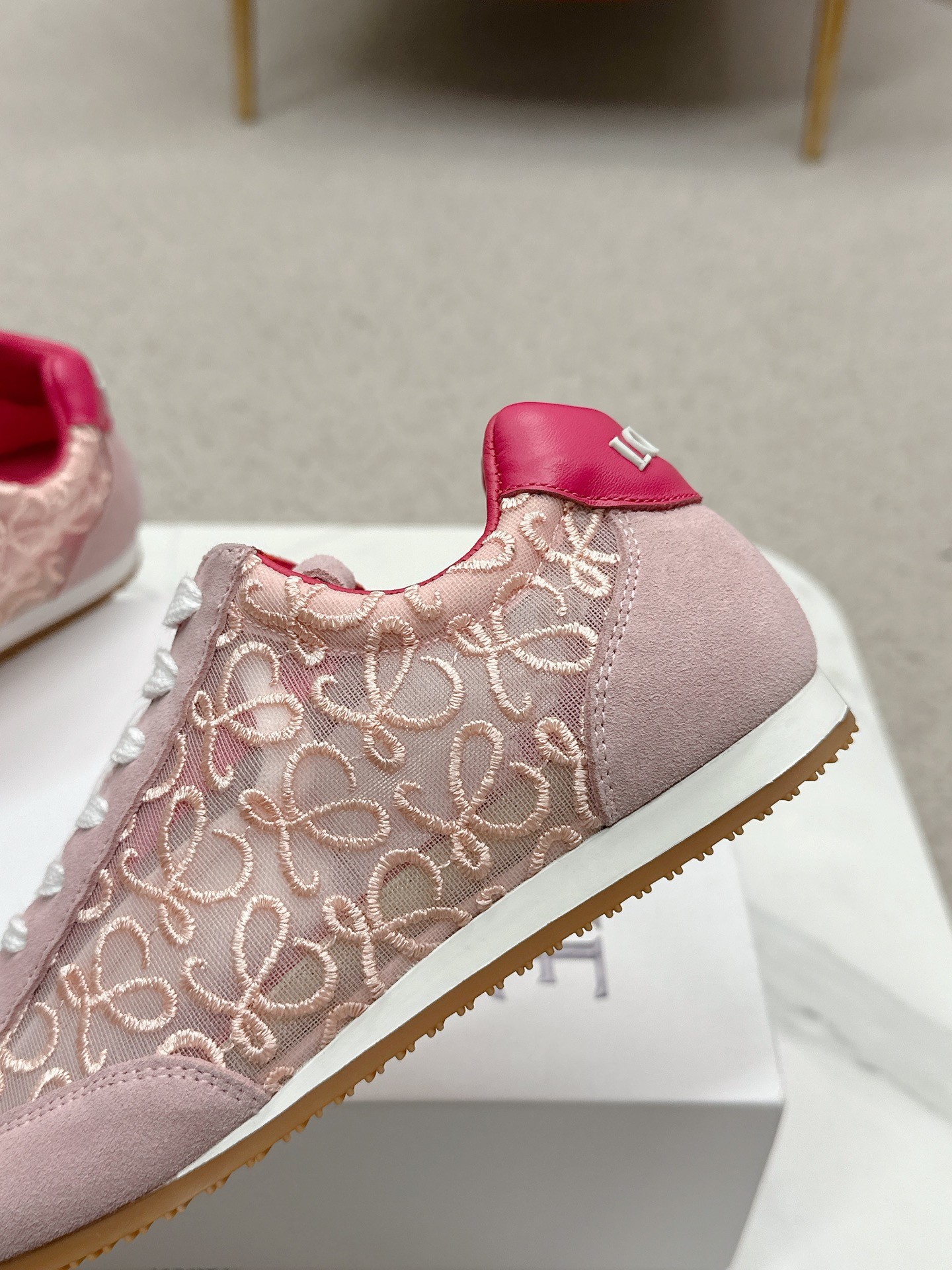 Loewe Ballet Runner 2.0 Sneakers Pink Leather, Nylon Couple Style Shoes 9 a1745676165892 7100