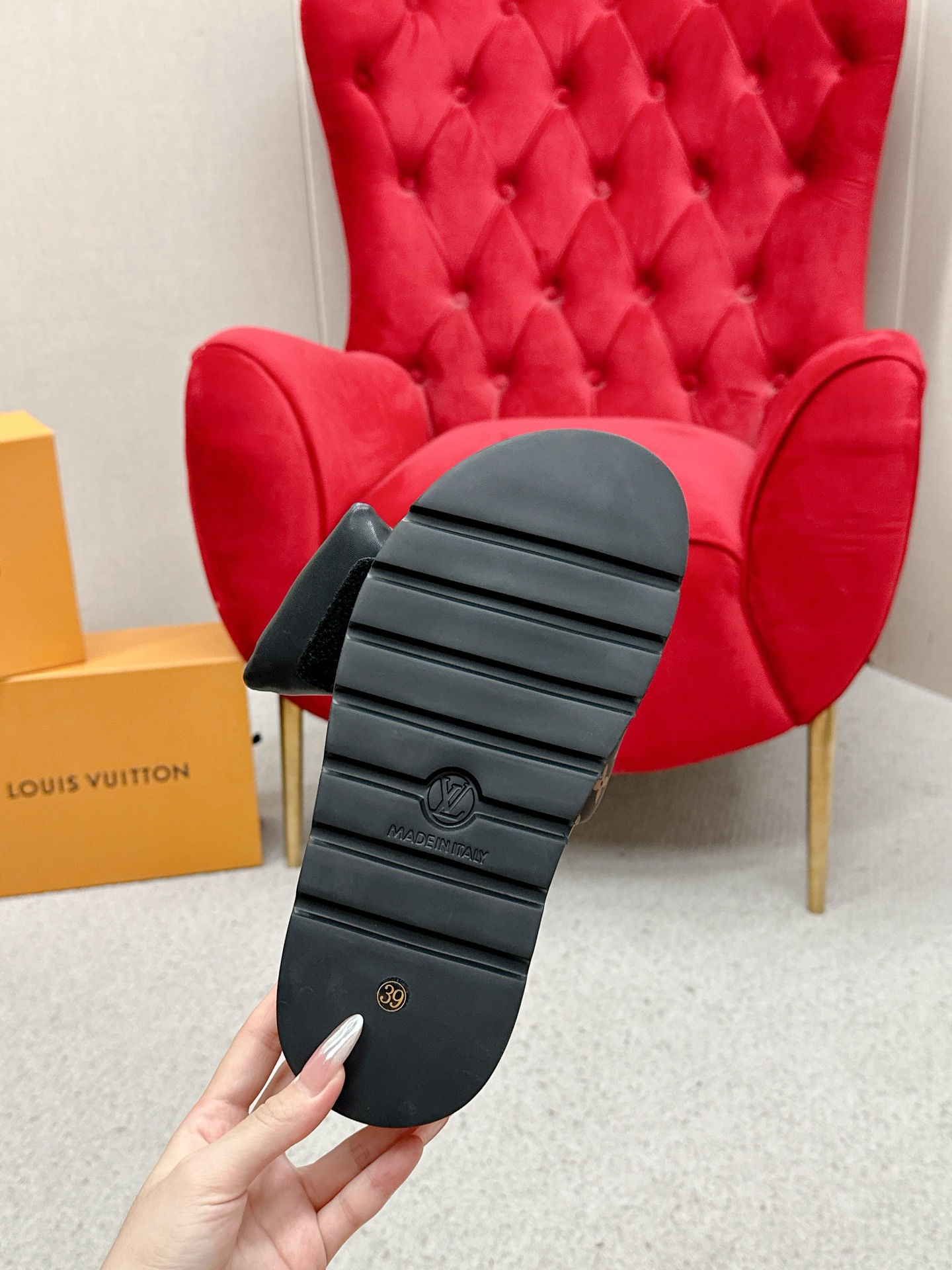 Louis Vuitton x TM Takashi Murakami collaboration couple slides, BS 9