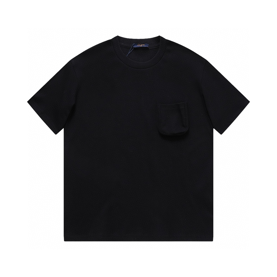 Louis Vuitton mirror quality
 Clothing T-Shirt Black Blue Dark White Unisex Cotton Knitted Knitting Spring/Summer Collection Fashion Short Sleeve