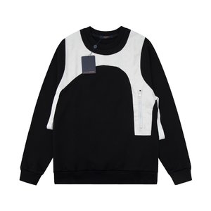 Louis Vuitton AAAA Clothing Sweatshirts Waistcoat Buy Cheap Replica Black White Splicing Cotton Fashion