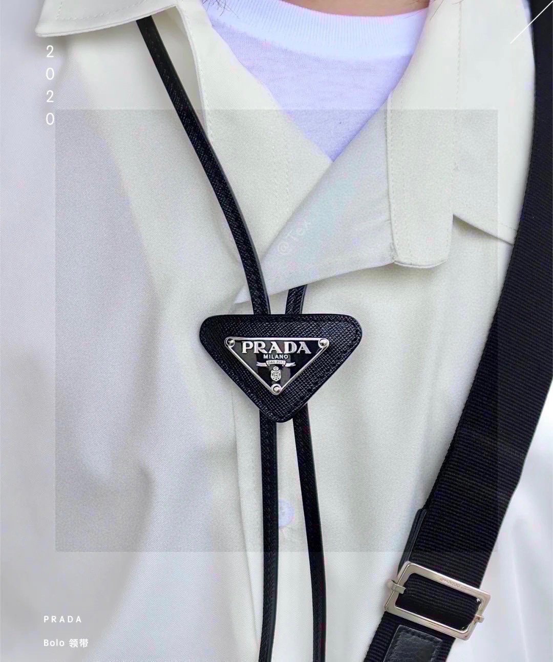 配全套包装PRADA普拉达爆款百搭P家领带时髦精人手必备的一条搭配神器