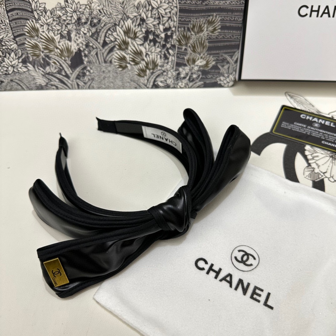 配专柜包装Chanel香奈儿最新蝴蝶结发箍小仙女入手特殊材质不嘞头可盐可甜