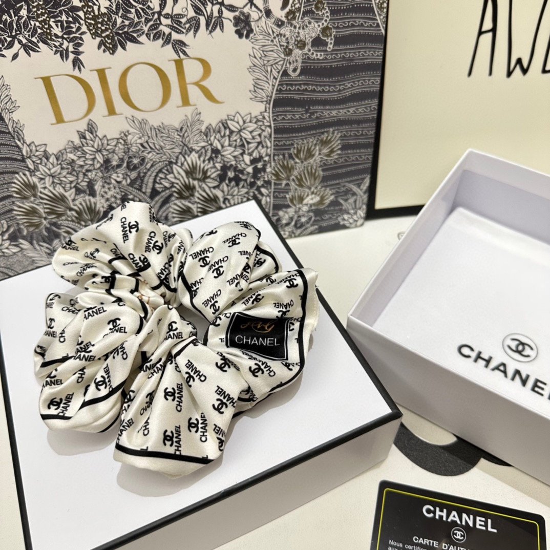单个配全套包装Chanel香奈儿爆款宫廷风发圈专柜款出货一看就特别高档超级百搭必须自留