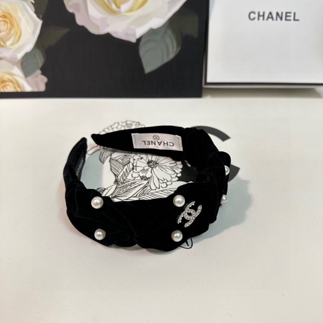配专柜包装Chanel香奈儿最新丝绒发箍小仙女入手特殊材质不嘞头可盐可甜