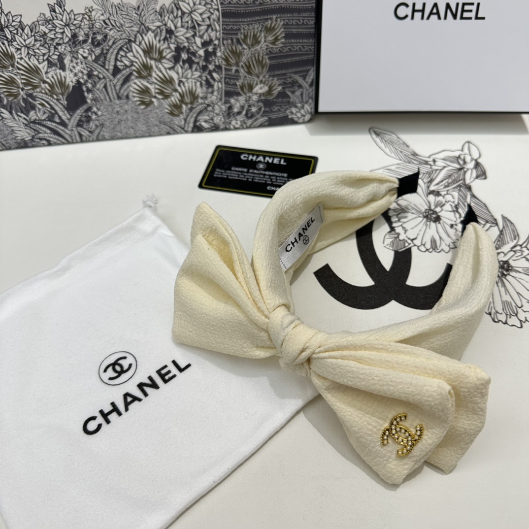 配专柜包装Chanel香奈儿最新蝴蝶结发箍小仙女快入手特殊材质不嘞头可盐可甜