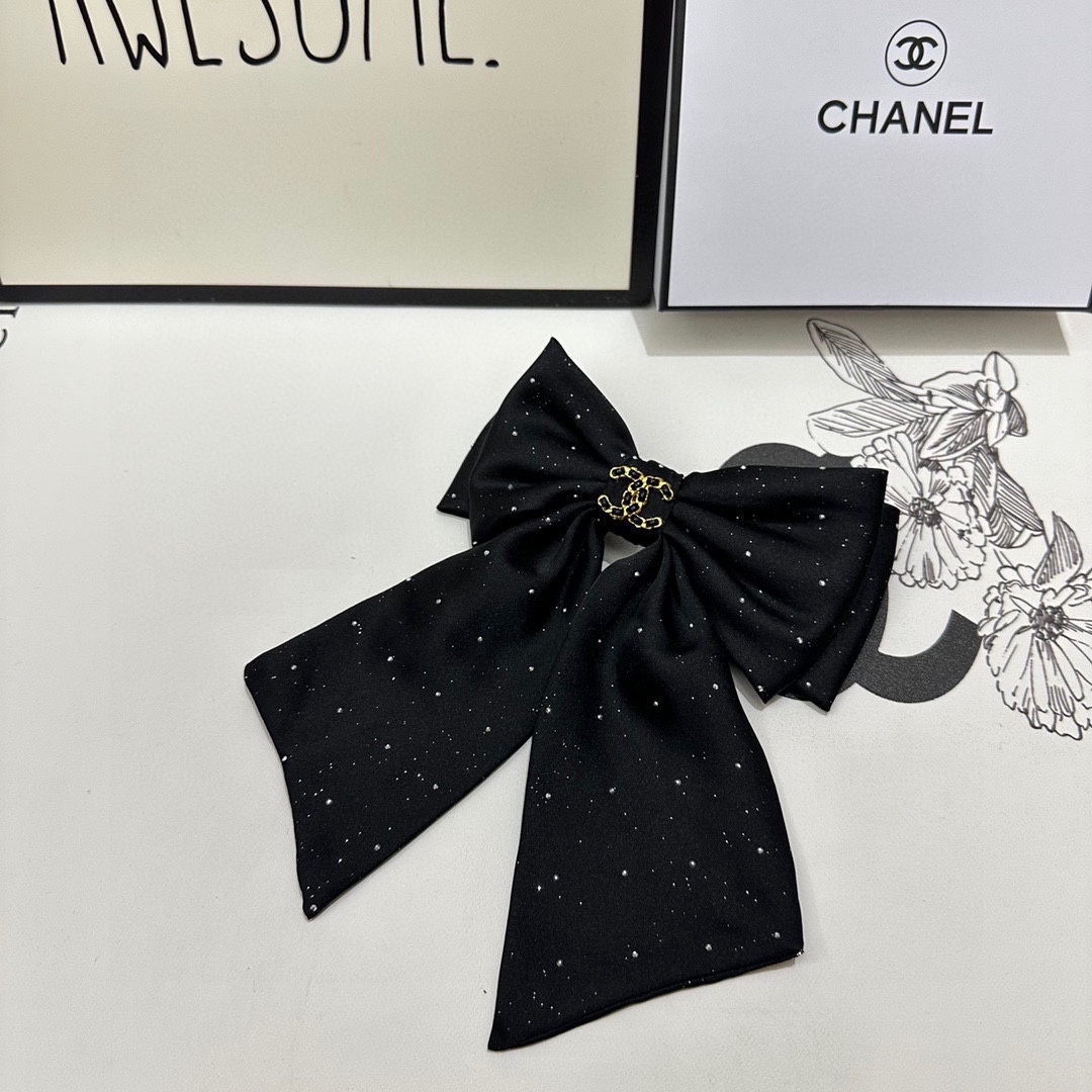 配专柜包装Chanel香奈儿最新蝴蝶结中古五金水钻发夹#信我！人手必备的单品这件必须买洋气神仙颜值小仙女