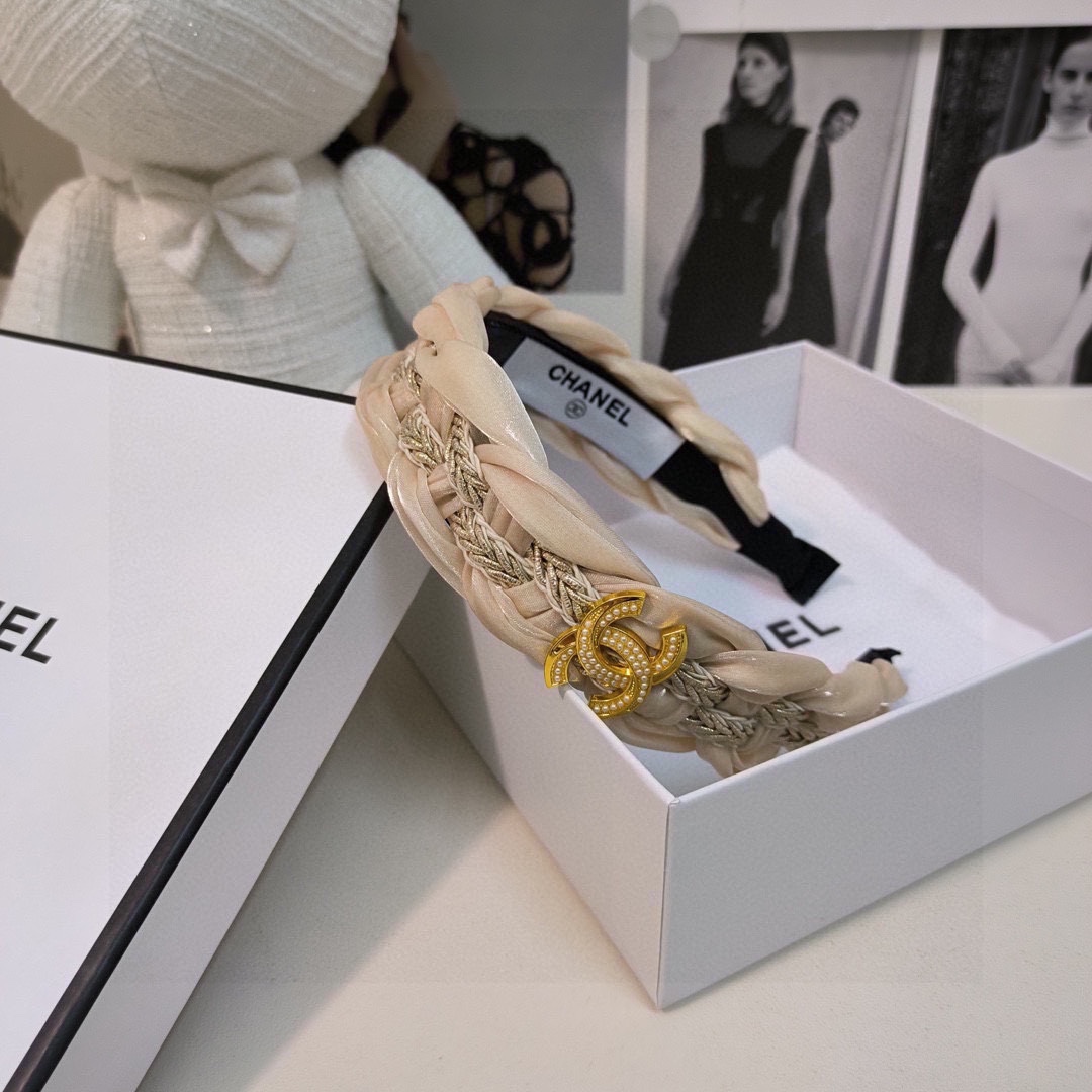 配专柜包装Chanel香奈儿最新高工发箍小仙女快入手特殊材质不嘞头可盐可甜