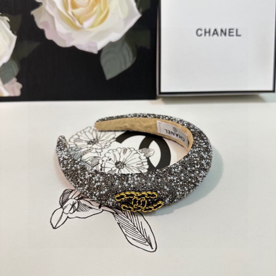 配专柜包装Chanel香奈儿名媛珍珠高工发箍摸起来特别有质感高工制作时髦精小仙女必备单品