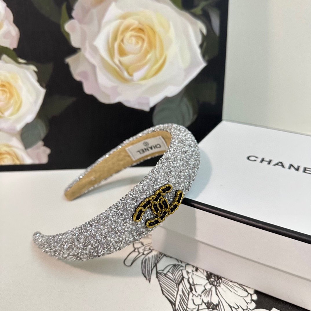 配专柜包装Chanel香奈儿名媛珍珠高工发箍摸起来特别有质感高工制作时髦精小仙女必备单品