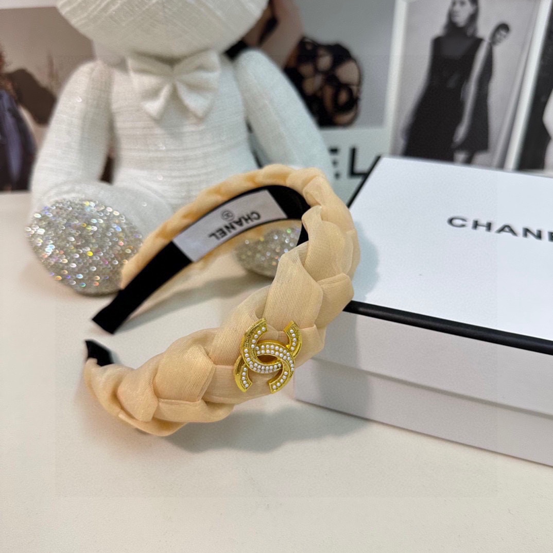 配专柜包装Chanel香奈儿最新欧根纱发箍小仙女快入手特殊材质不嘞头可盐可甜