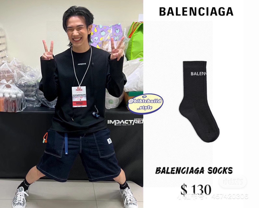 配专柜包装Balenciaga巴黎世家新款中长款堆堆袜袜子！一盒五双专柜同步筒袜袜子大牌出街潮人必备超好