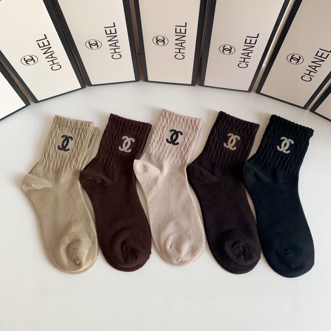 2023 AAA Replica uk 1st Copy
 Chanel Sock- Every Designer