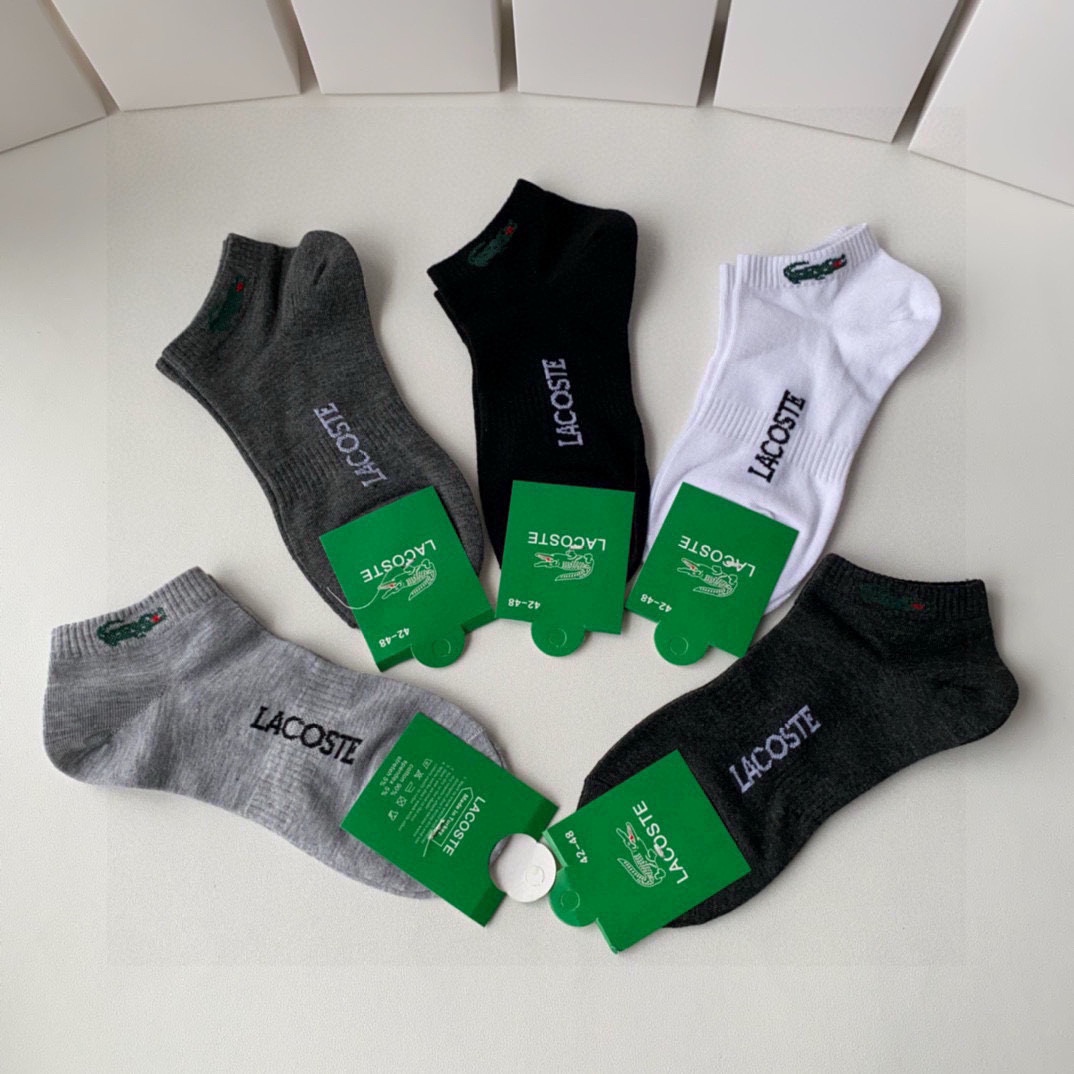 Alligator’s New Classic Short-Term Stockings Packaging: Box of 5 Pairs with Synchronous Stockings and Big Card - 图片 3