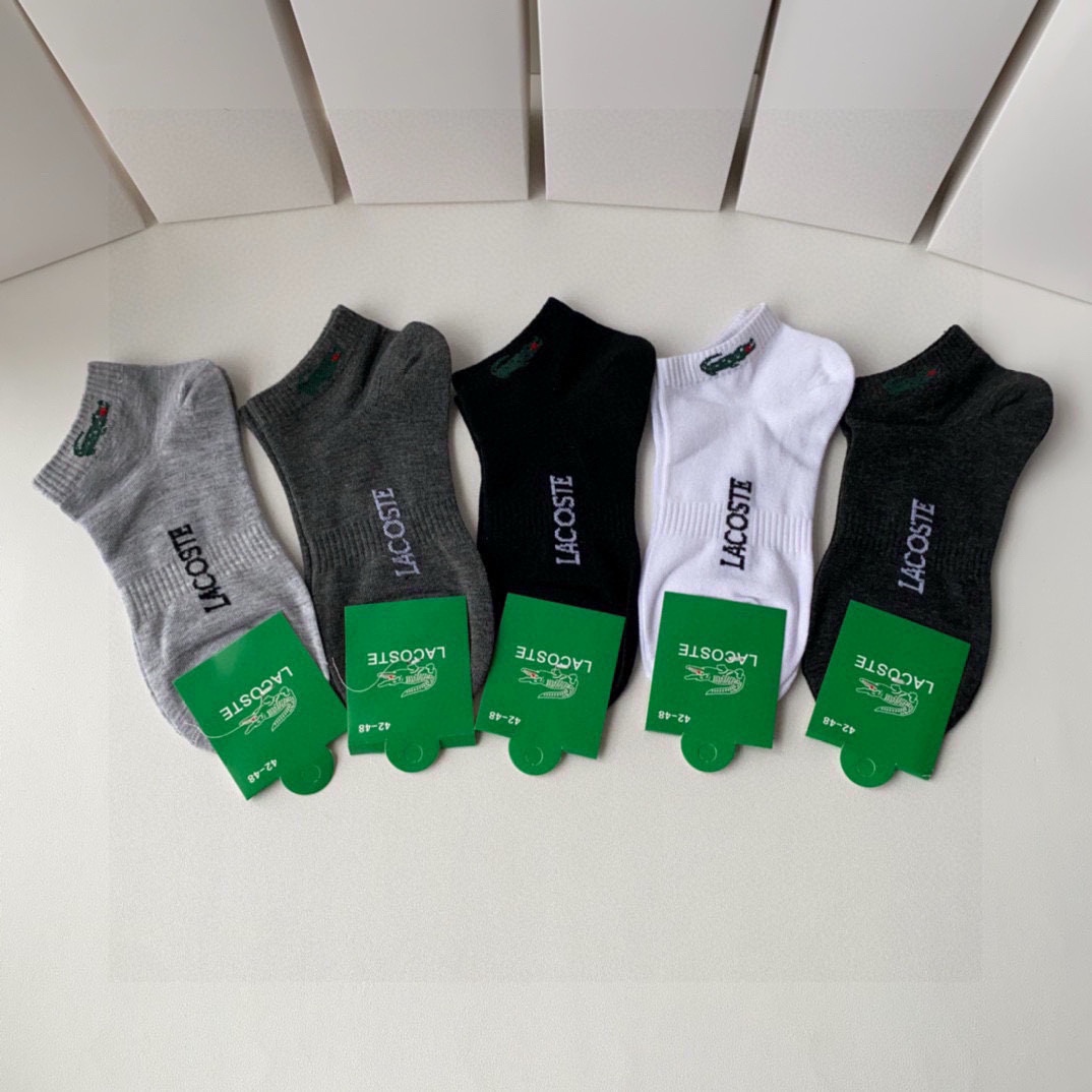 Alligator’s New Classic Short-Term Stockings Packaging: Box of 5 Pairs with Synchronous Stockings and Big Card - 图片 1