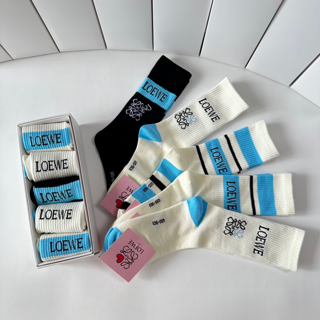 TP95 Pixels Packaging: Loewe’s Classic Long Pile Socks Box with Five Pairs. - 图片 8