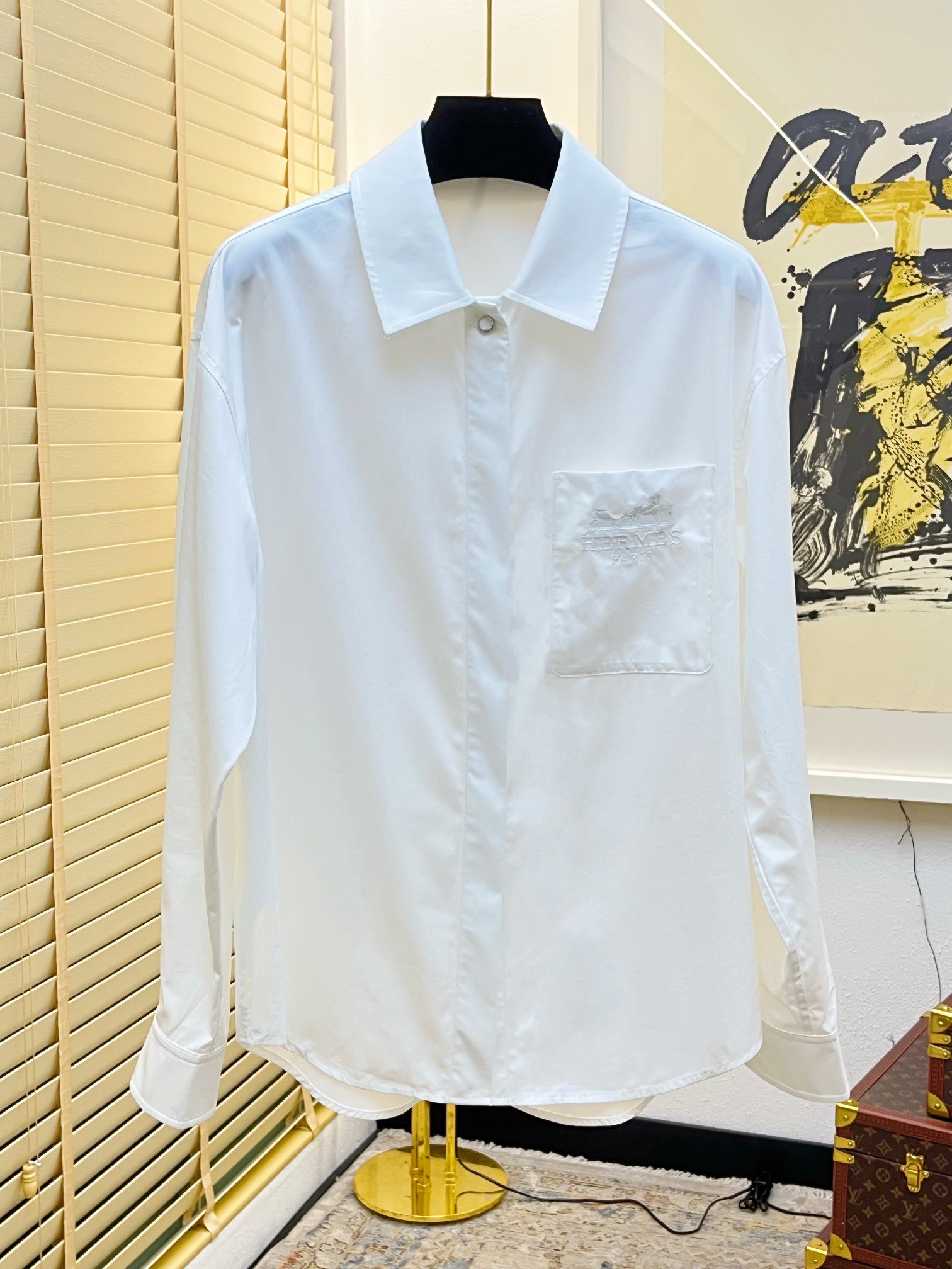 H家24春夏最新款白衬衫 选用欧洲进口高支棉 高品质挺括有型绝对爆款 百搭又实穿 36-SD