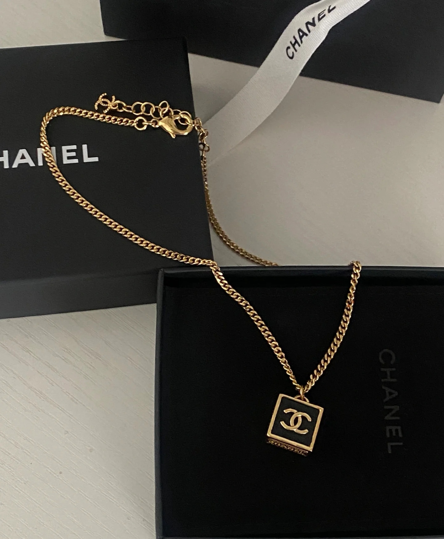 香奶奶中古方块项链🧧💰秒杀包邮全套包装 5