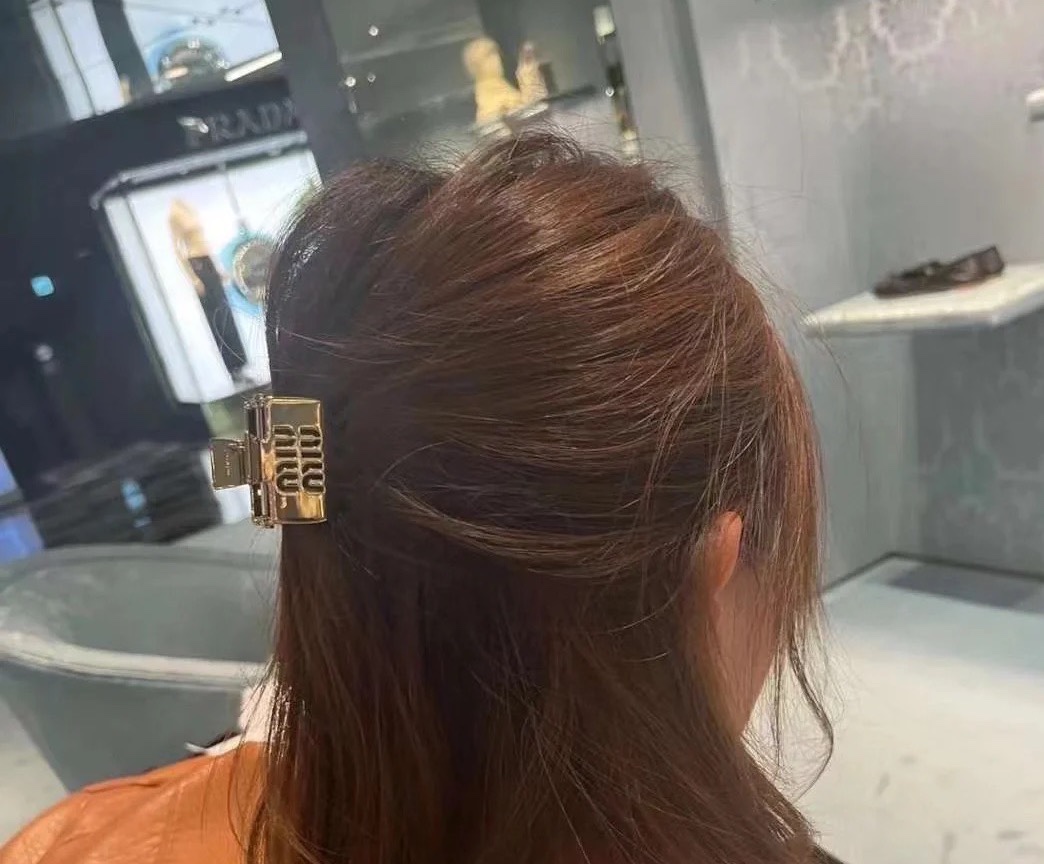 Miumiu重工光面抓夹🛍太美太好看😍ི😍ི😎超级仙女唯美的一款🧐做工超级细心无漏洞🤩发夹