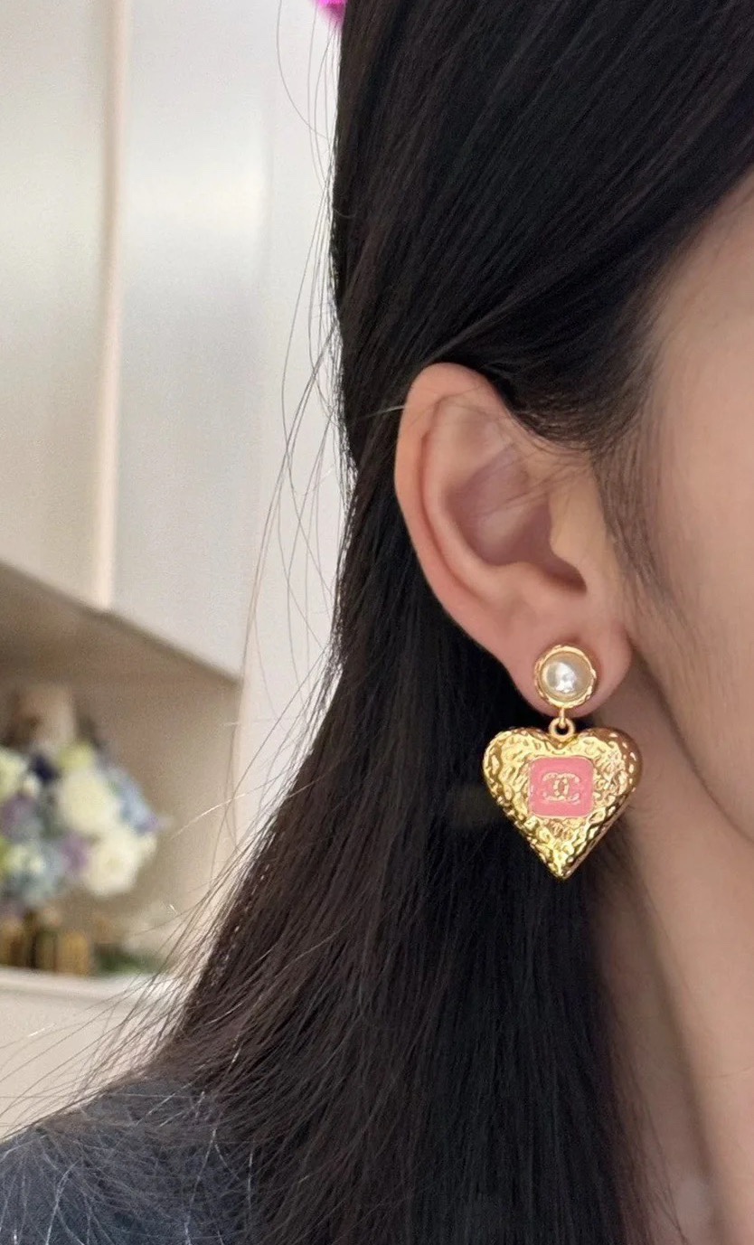 Chanel Chanel 小爱心耳环