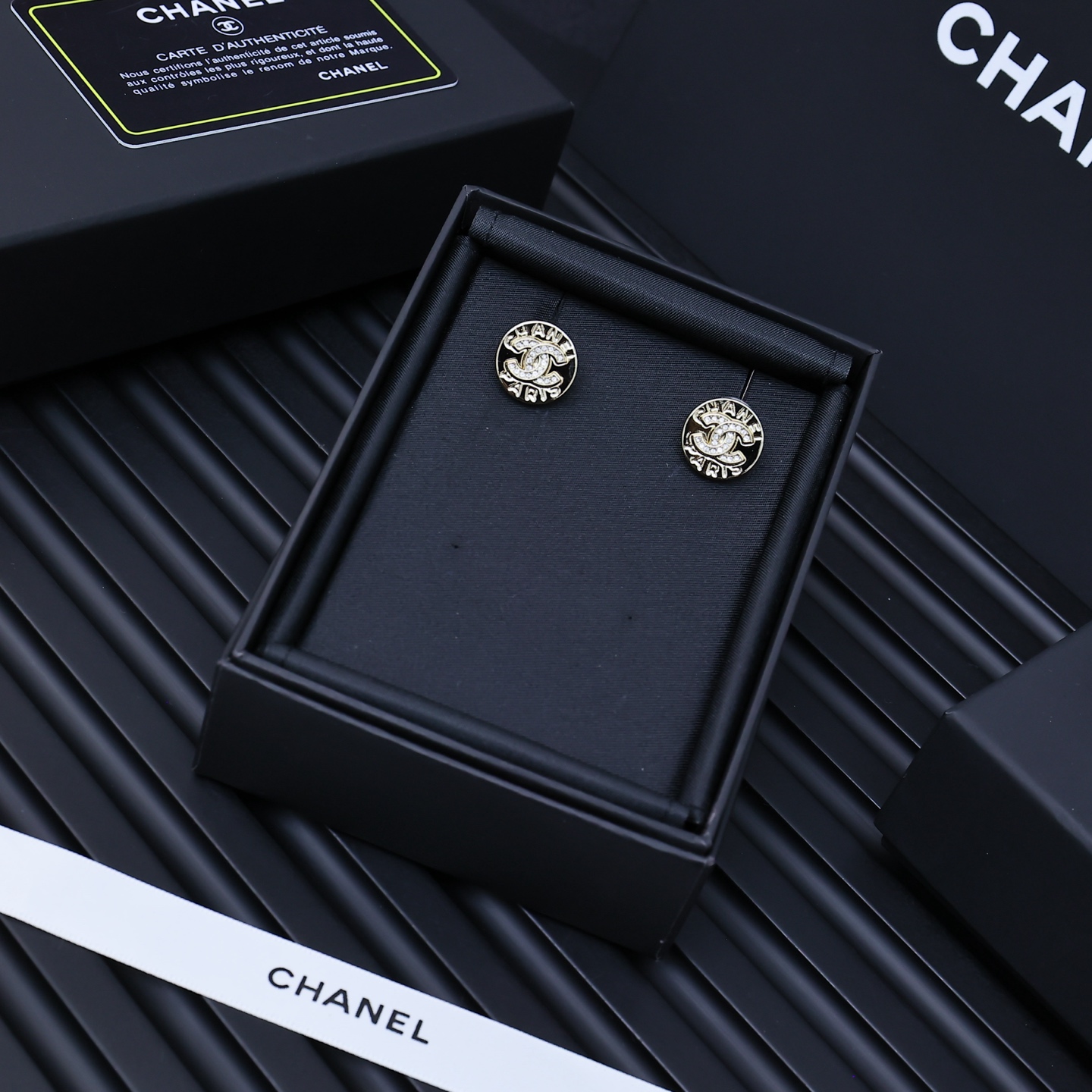 Chanel 双c耳钉