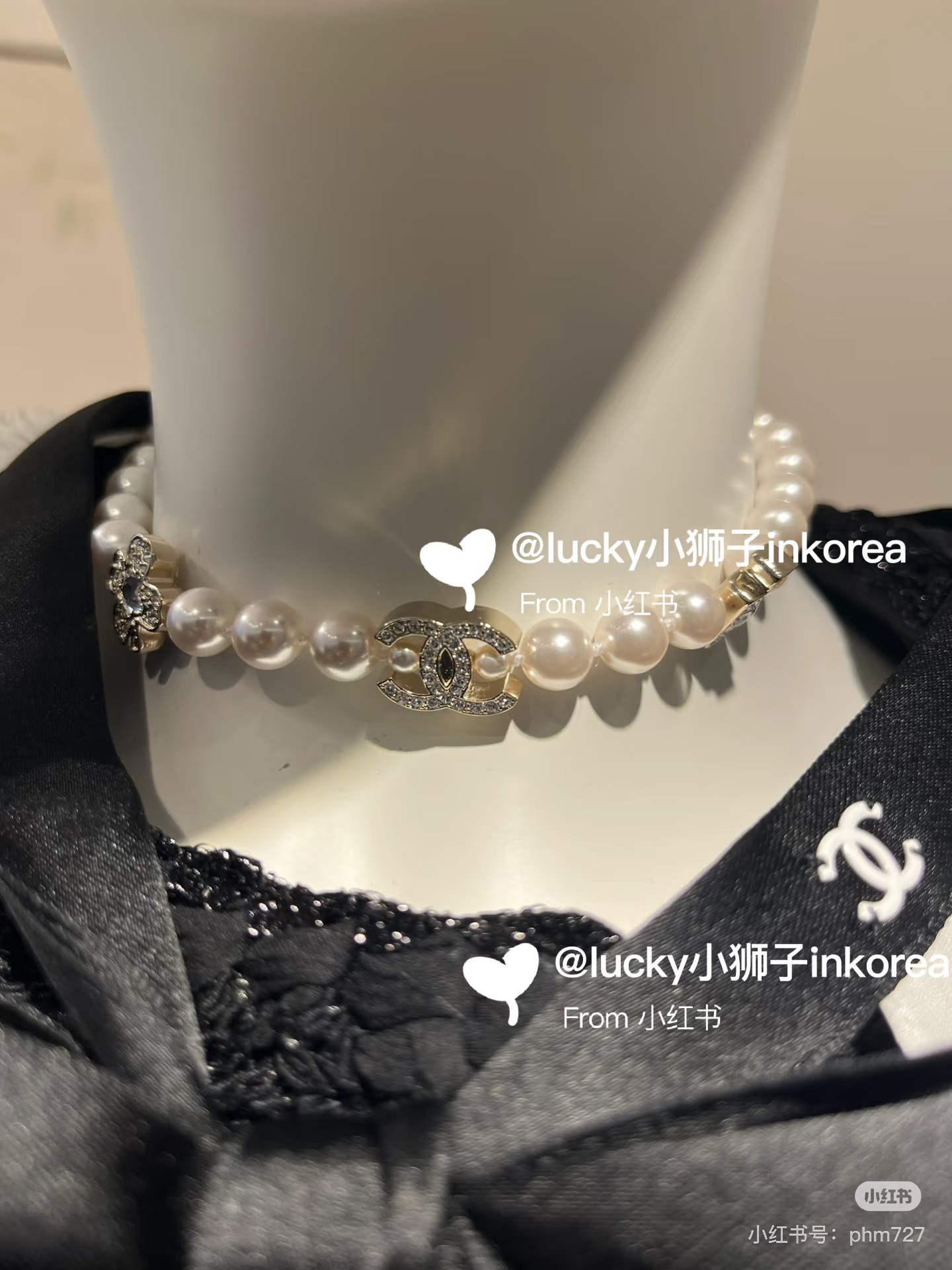 Chanel25。珍珠颈链，集齐四叶草，星星，香水瓶，双c等元素😻满满灵动感🤩🤩甜美~佩戴率高这一季很少