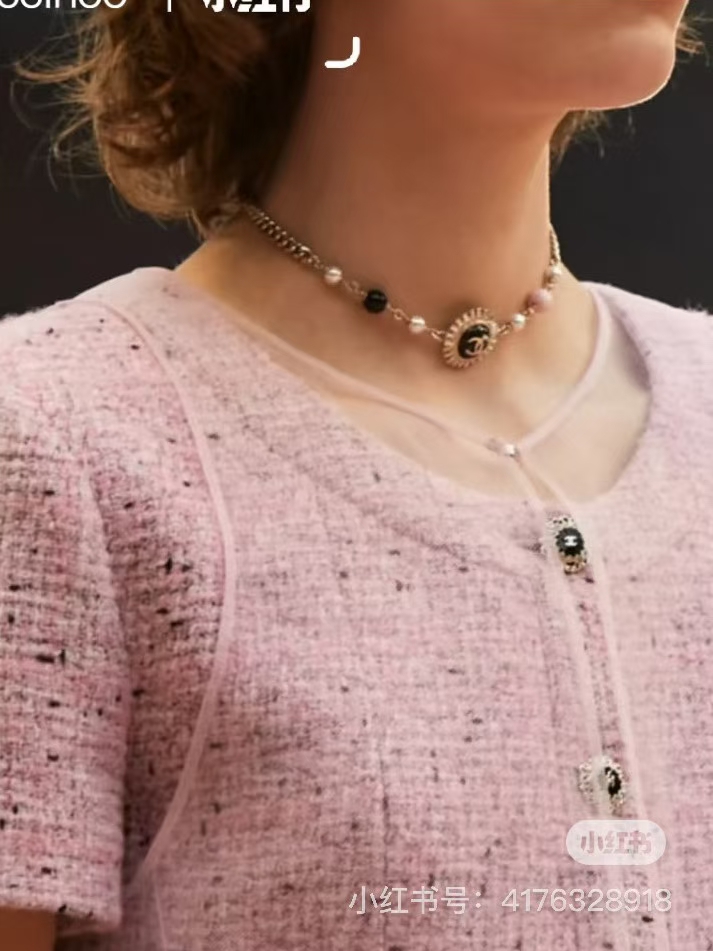 Chanel 155 25k太阳花彩珠项链