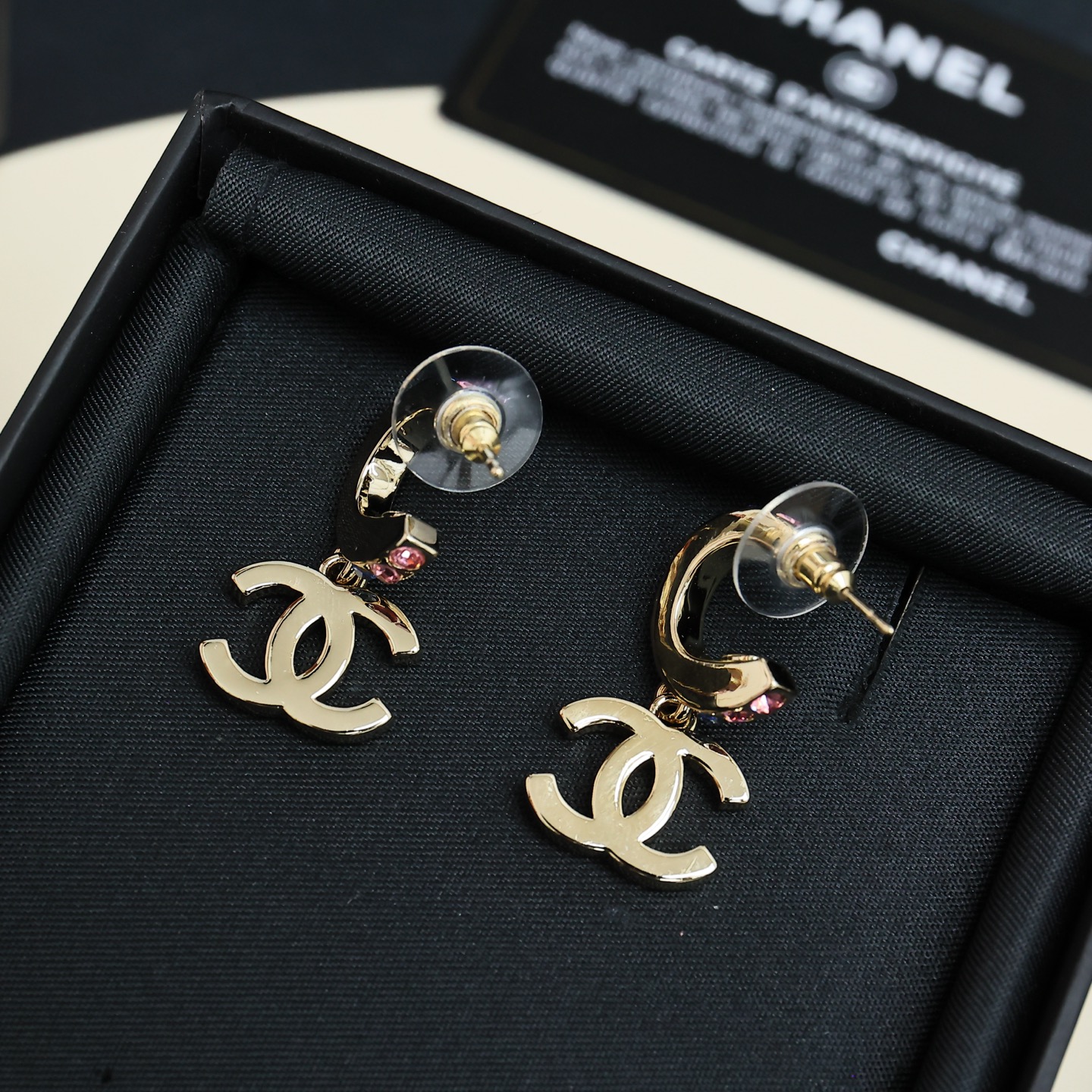 Chanel Chanel26C早春彩钻双C耳环