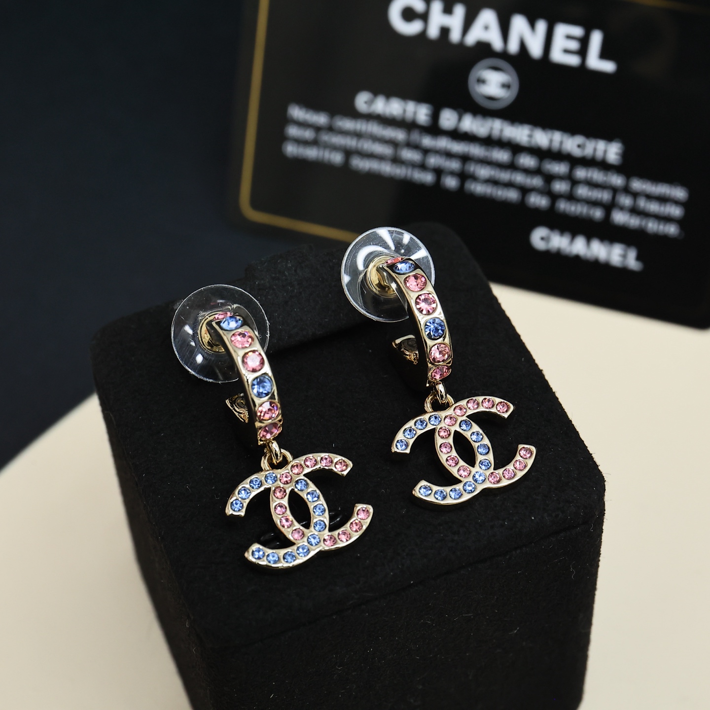 Chanel Chanel26C早春彩钻双C耳环