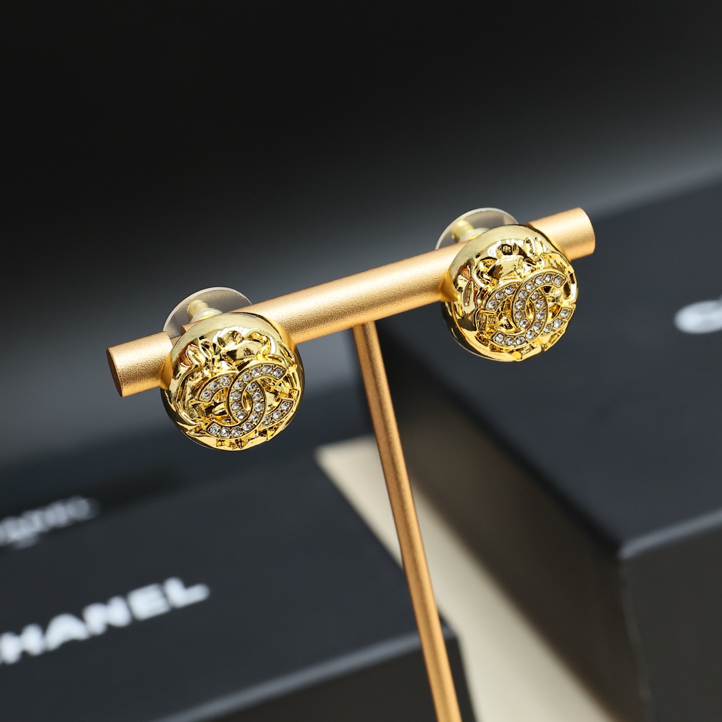 Chanel Chanel26C金球耳钉