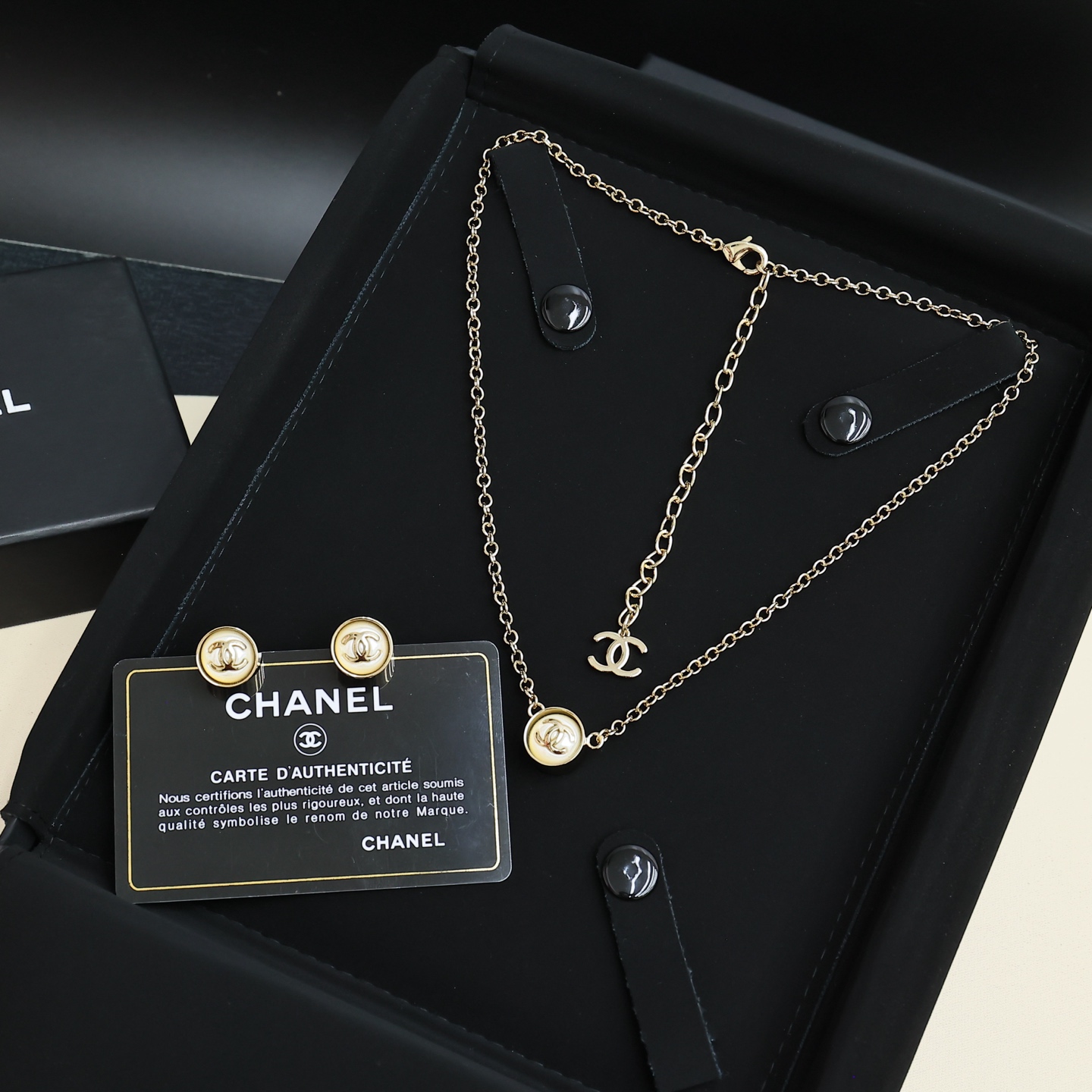 Chanel 25K珍珠链条项链 7