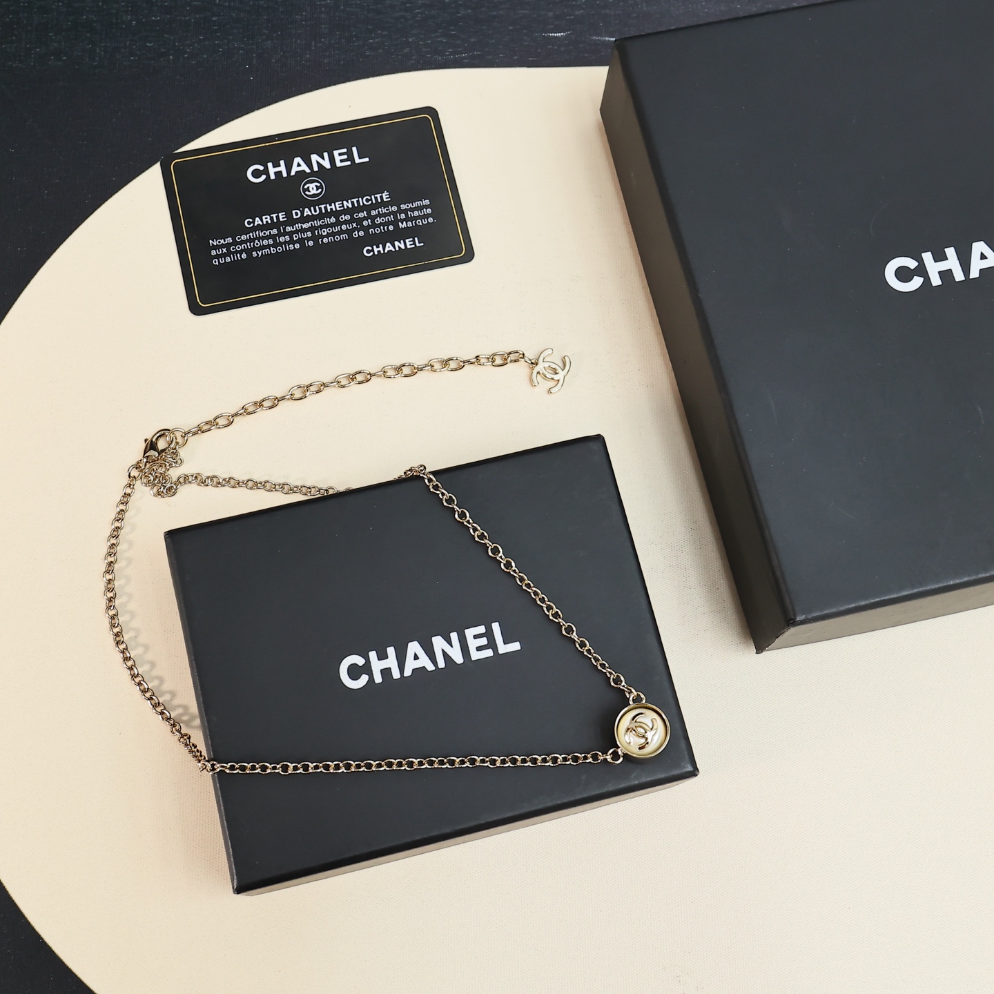 Chanel 25K珍珠链条项链 8