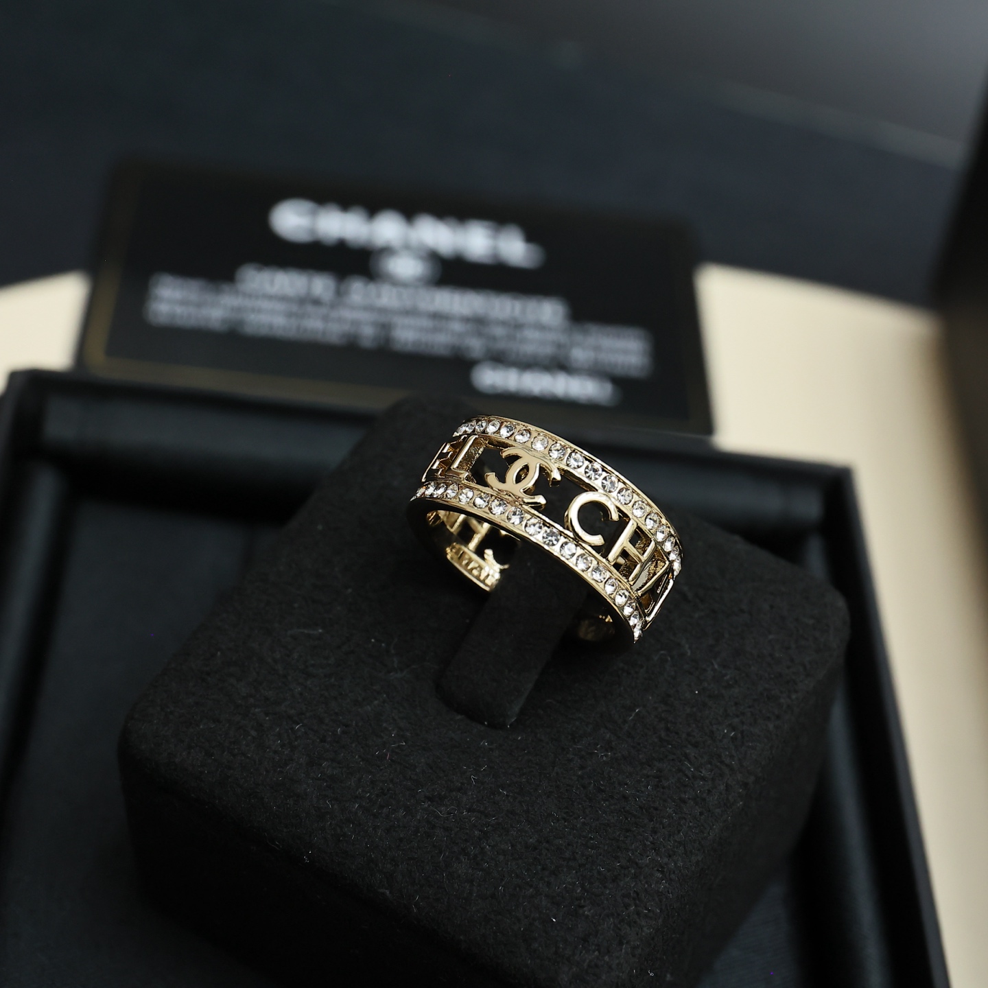 Chanel CHANEL 镂空字母戒指