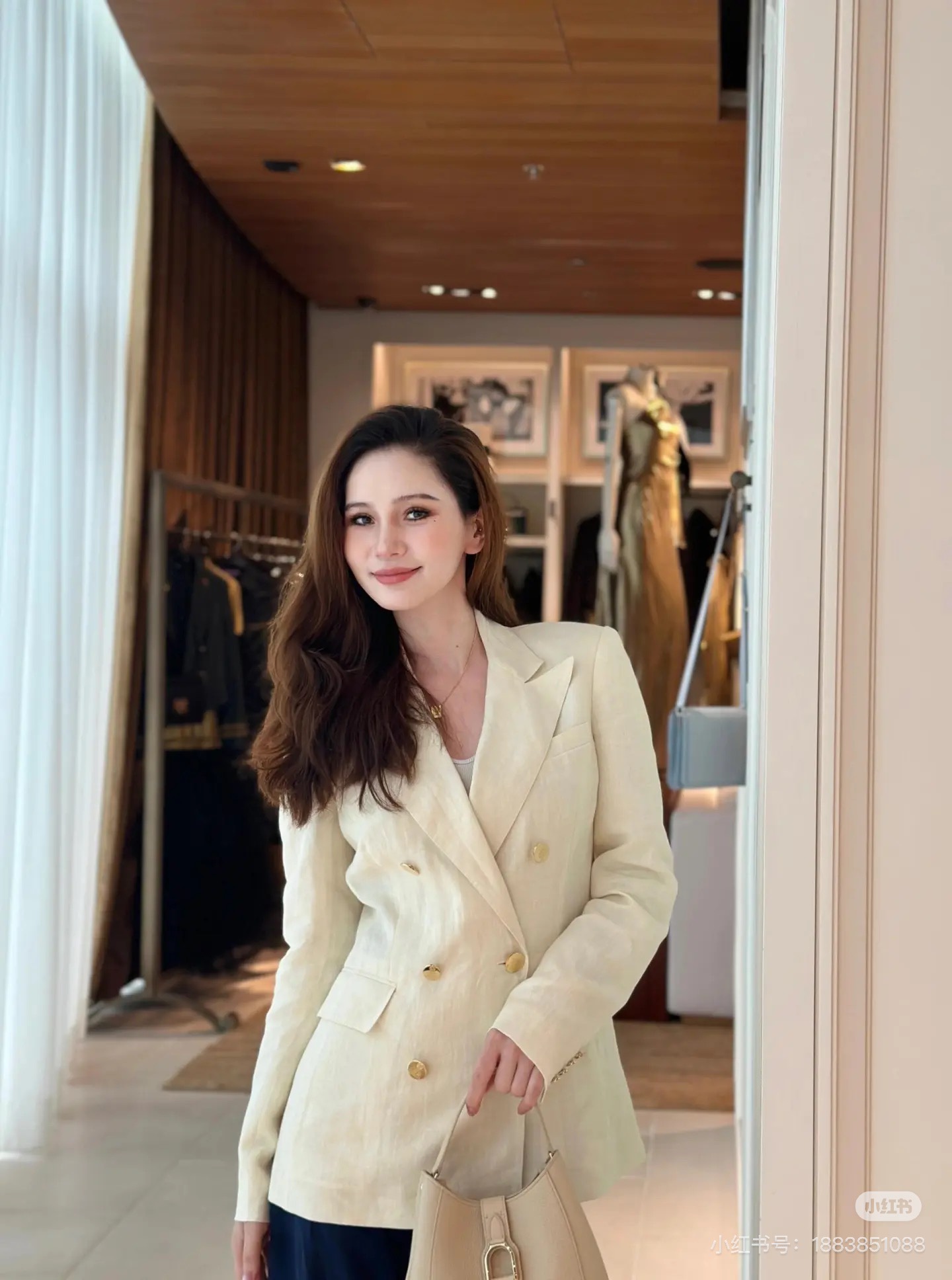 NO:487268,Lav Lauren purple label double-breasted gun-knit blazer original custom off-white sizes on sale in stock, jackets & coats, business suit, alexander wang19860909拉夫劳伦紫标双排扣枪驳领西装外套原版定制 米白色 尺码齐 现货发售,,jackets & coats,business suit,alexander wang,Women's clothing