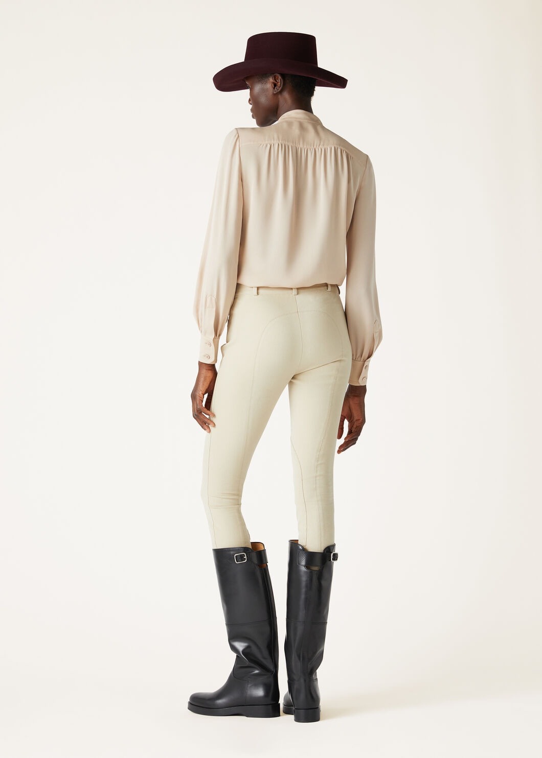 Elegant Cream Honey Silk Blouse - Original Design, Available in sizes 36-40 5 i1724305444 8653 3