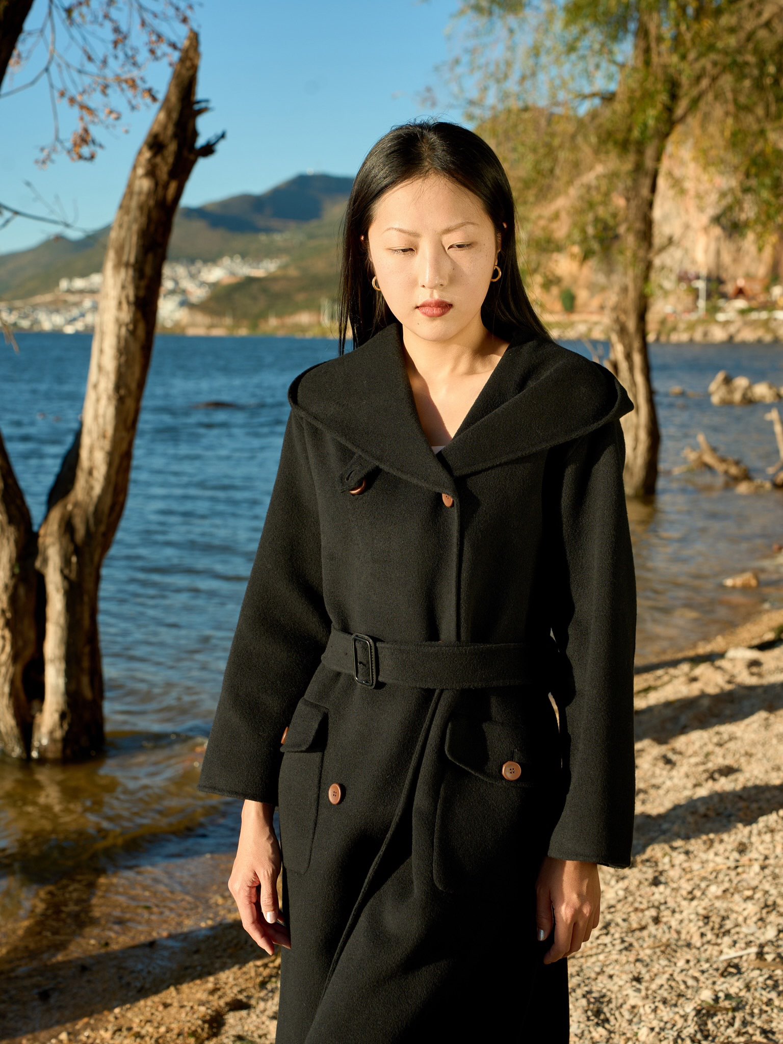 NO:501452,King L's gift series cashmere coat black original custom size 36 38 40 on sale in stock, loro piano, alexander wang19860909L国王的礼物系列 羊绒大衣 黑色 原版定制 尺码36 38 40 现货发售,,loro piana,alexander wang,Women's clothing